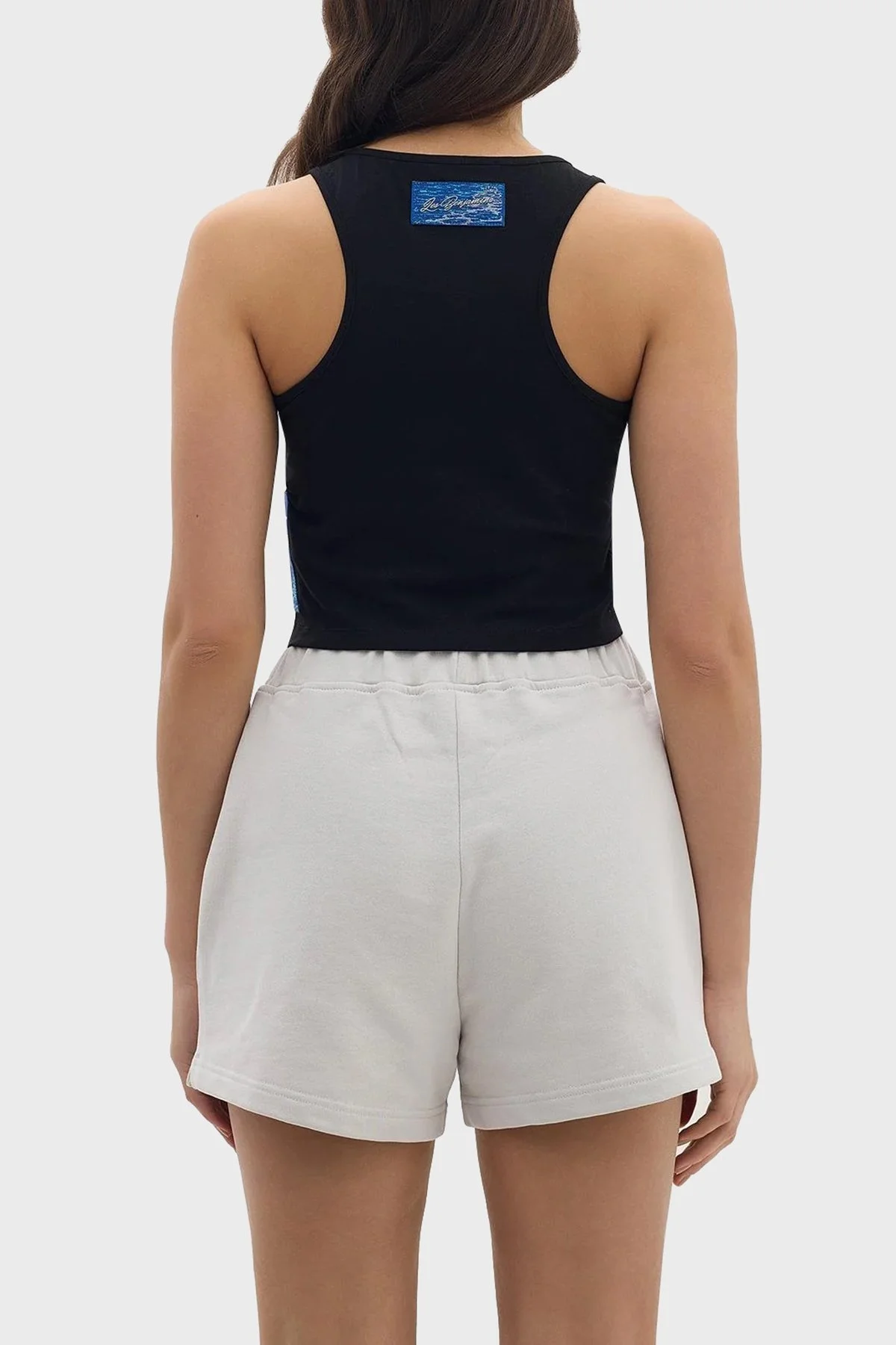 Les Benjamins Pamuklu Cropped Fit Bayan Top LB24SSKISFUTN-002 SİYAH - 2