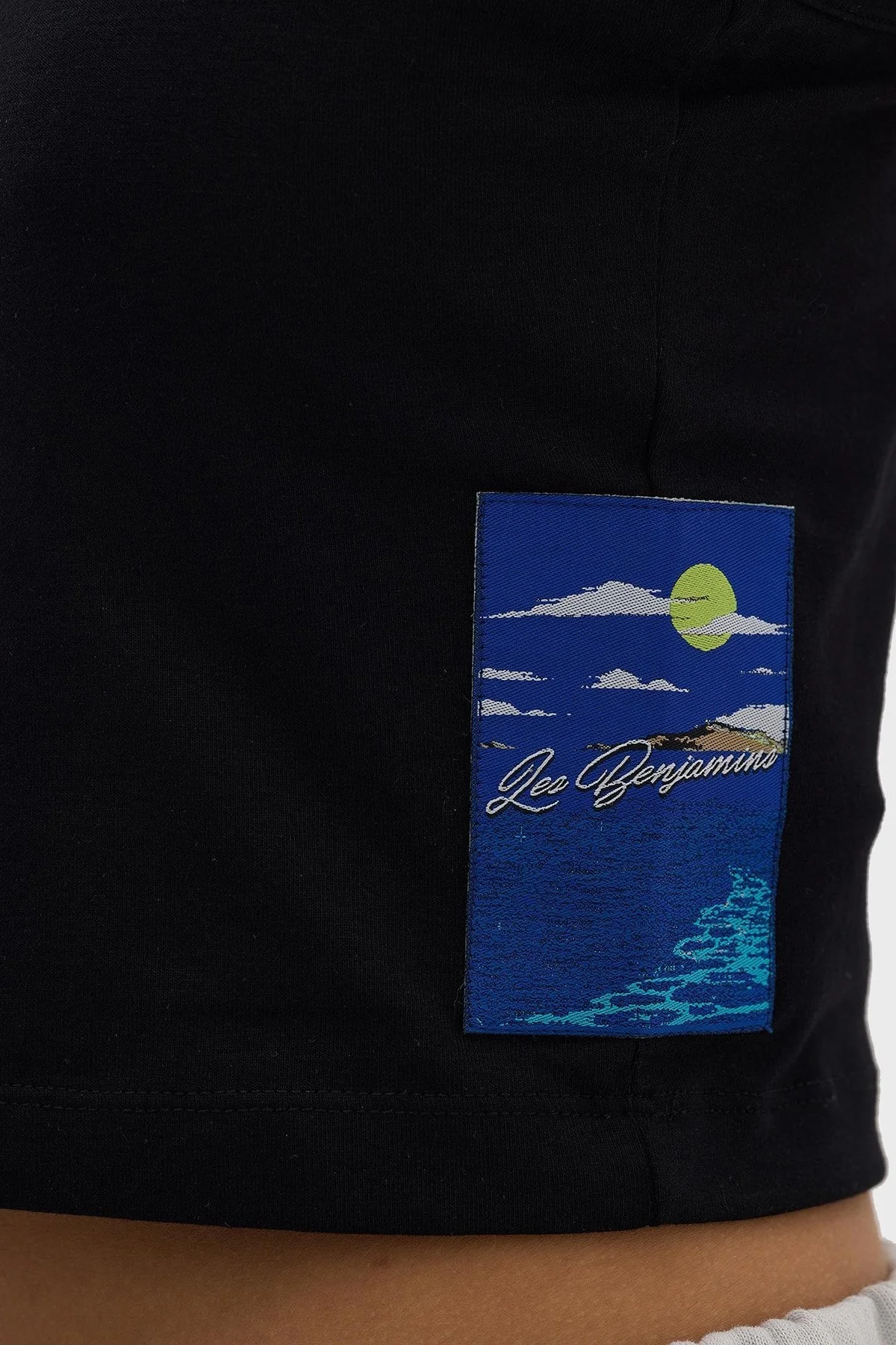 Les Benjamins Pamuklu Cropped Fit Bayan Top LB24SSKISFUTN-002 SİYAH - 6