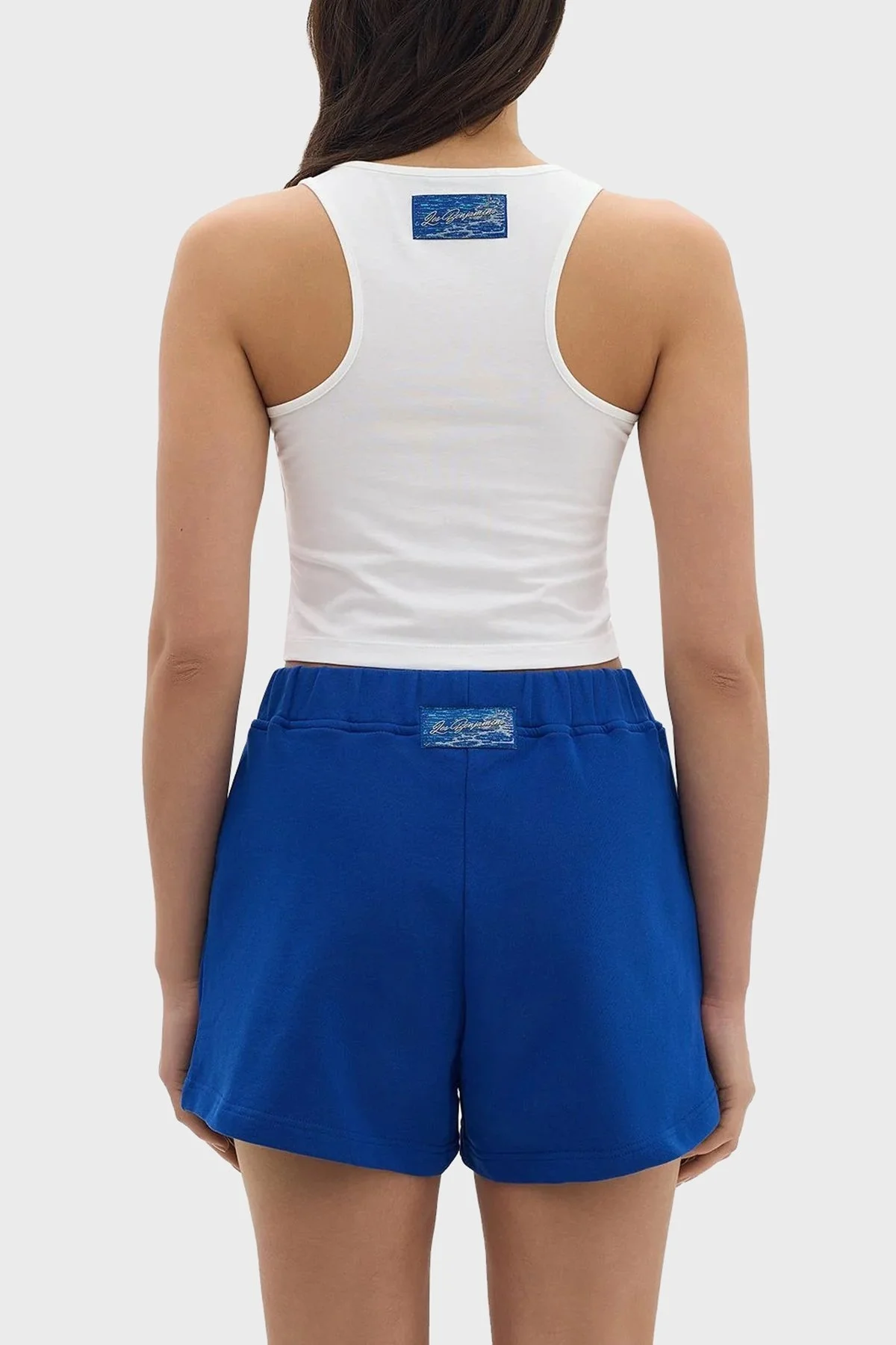 Les Benjamins Pamuklu Cropped Fit Bayan Top LB24SSKISFUTN-003 BEYAZ - 3