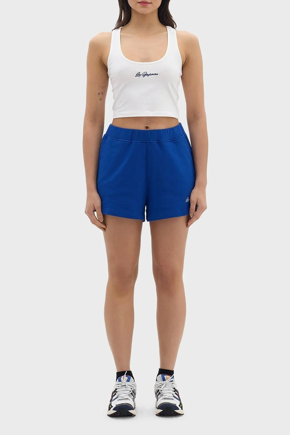 Les Benjamins Pamuklu Cropped Fit Bayan Top LB24SSKISFUTN-003 BEYAZ - 5