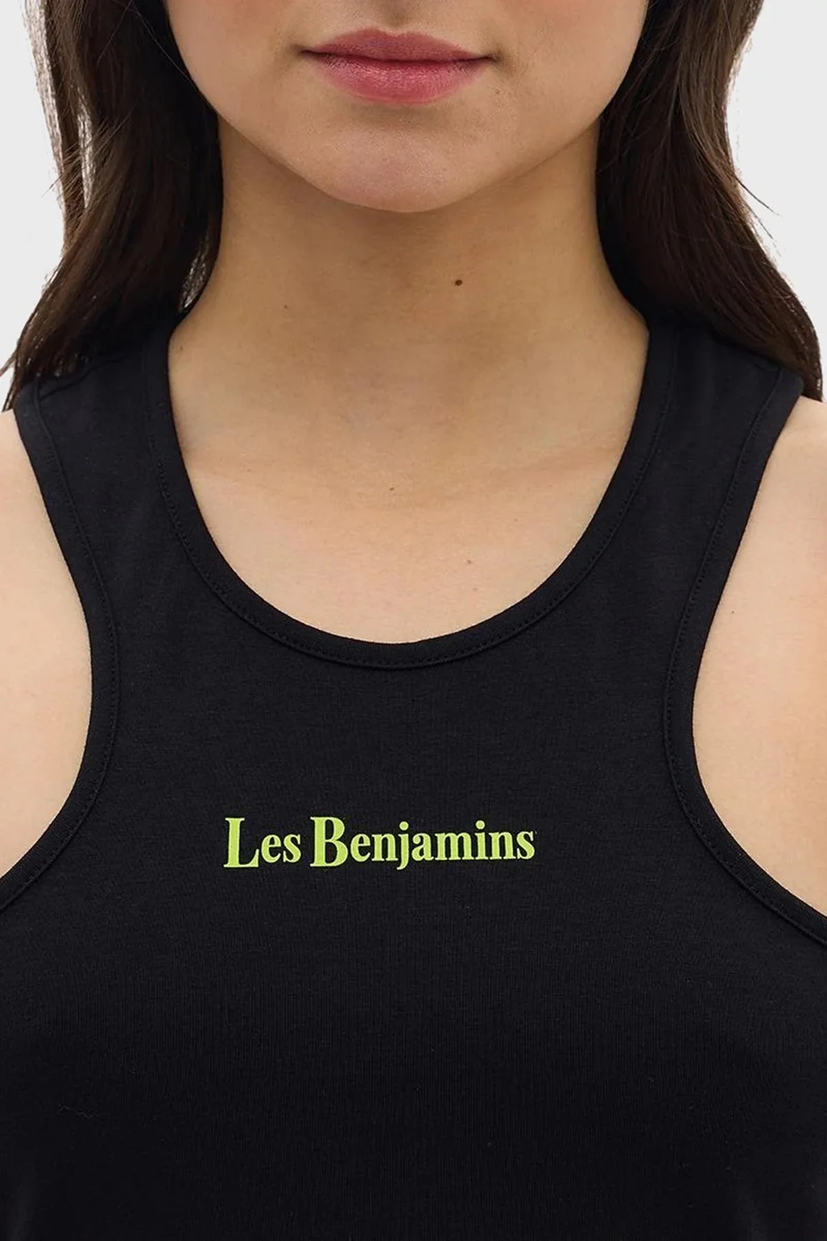 Les Benjamins Pamuklu Cropped Fit Bayan Top LB24SSKISFUTN-005 SİYAH - 11