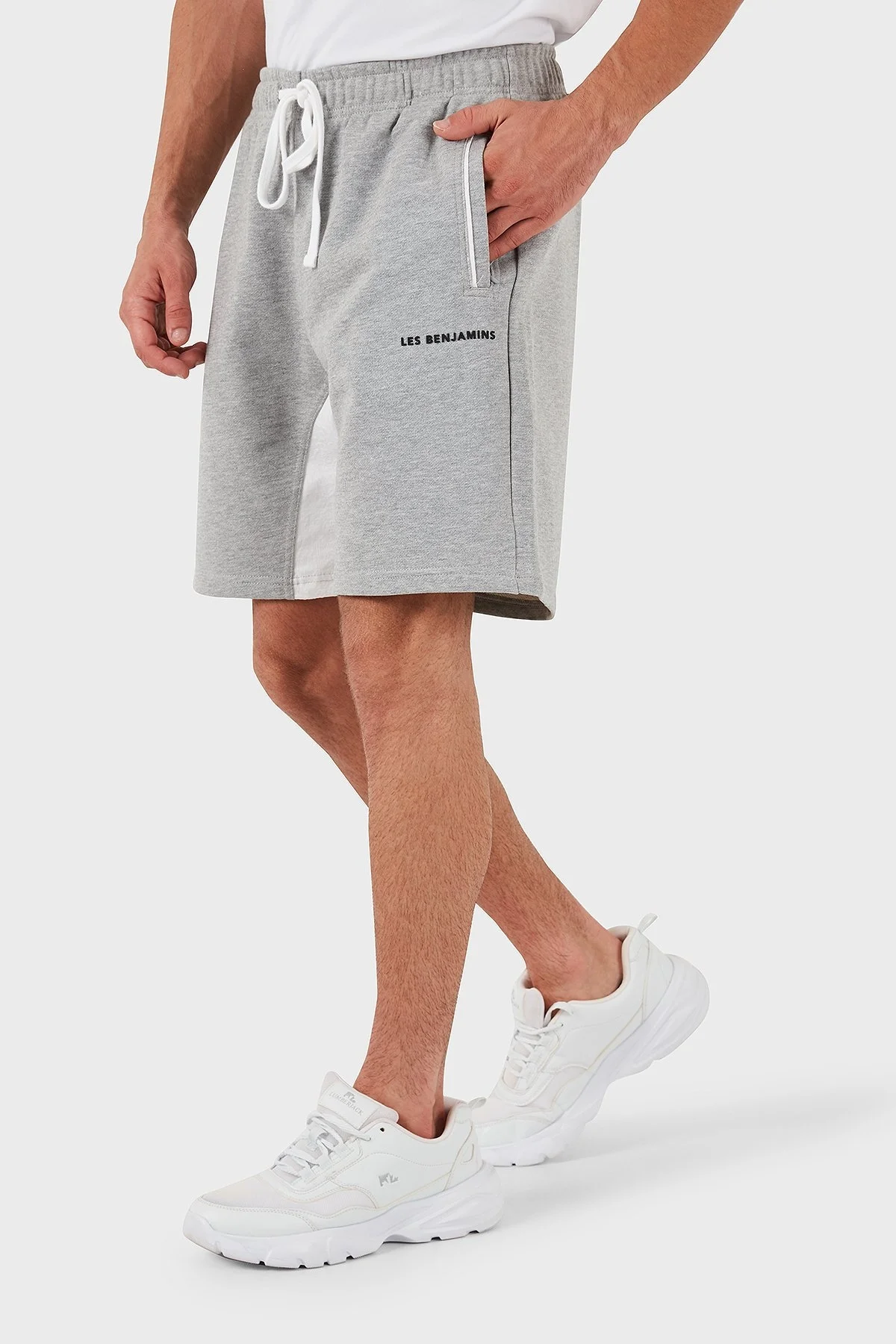 Les Benjamins Pamuklu Logolu Regular Fit Erkek Short LB24SSCLAMUSO-407 GRİ - 3