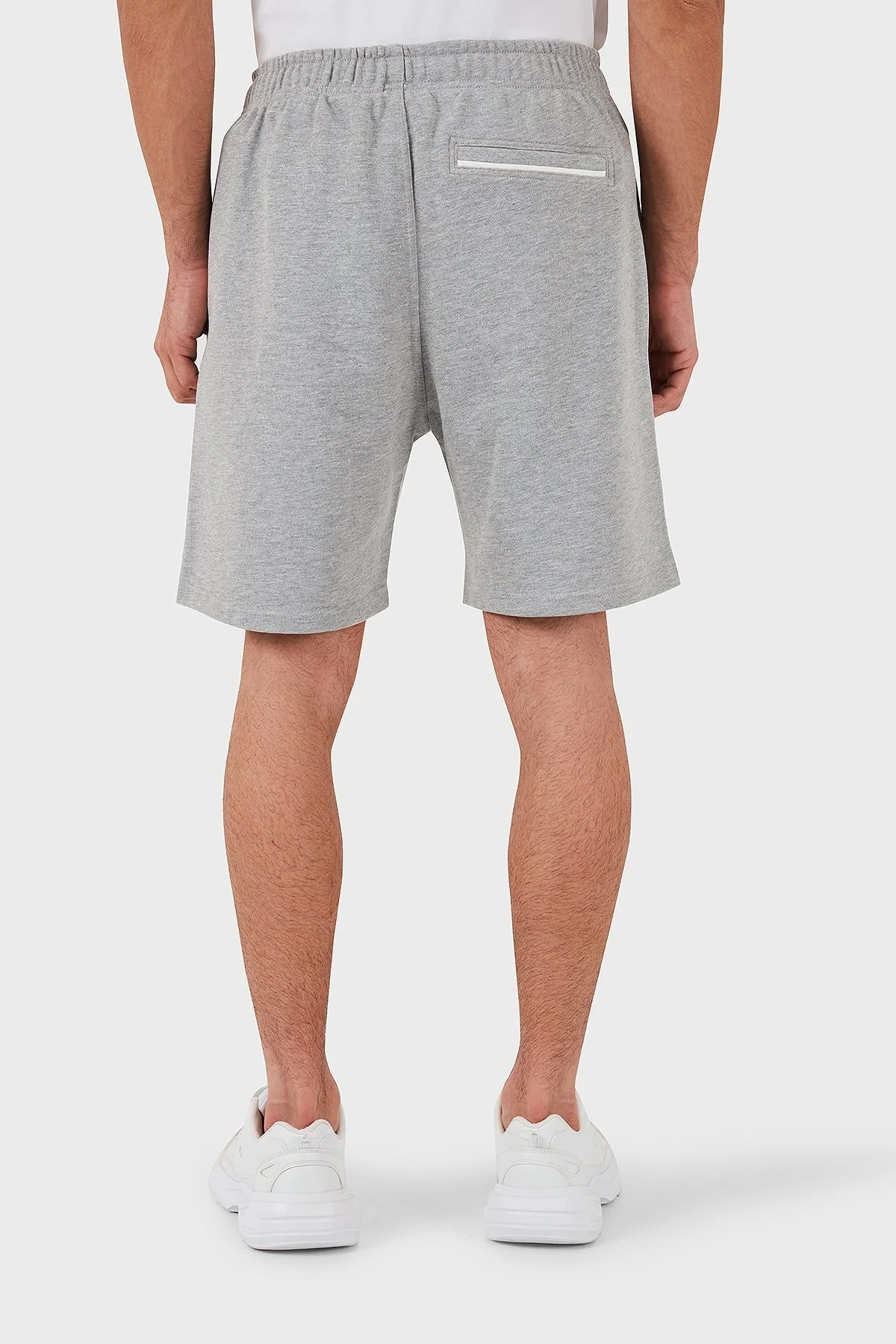 Les Benjamins Pamuklu Logolu Regular Fit Erkek Short LB24SSCLAMUSO-407 GRİ - 5