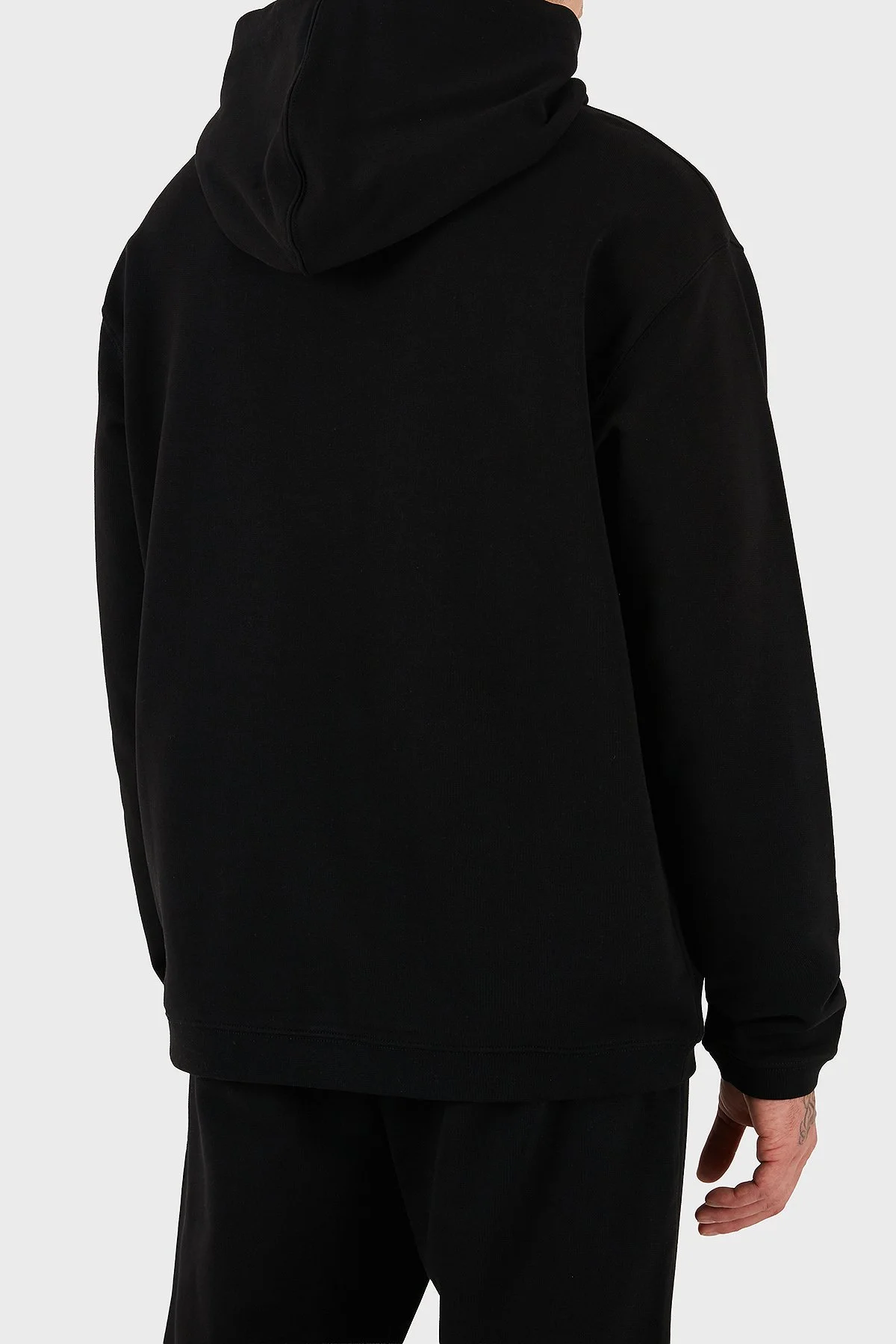 Les Benjamins Pamuklu Logolu Regular Fit Kapüşonlu Erkek Sweat LBNOOSCORMUHD-307 SİYAH - 3