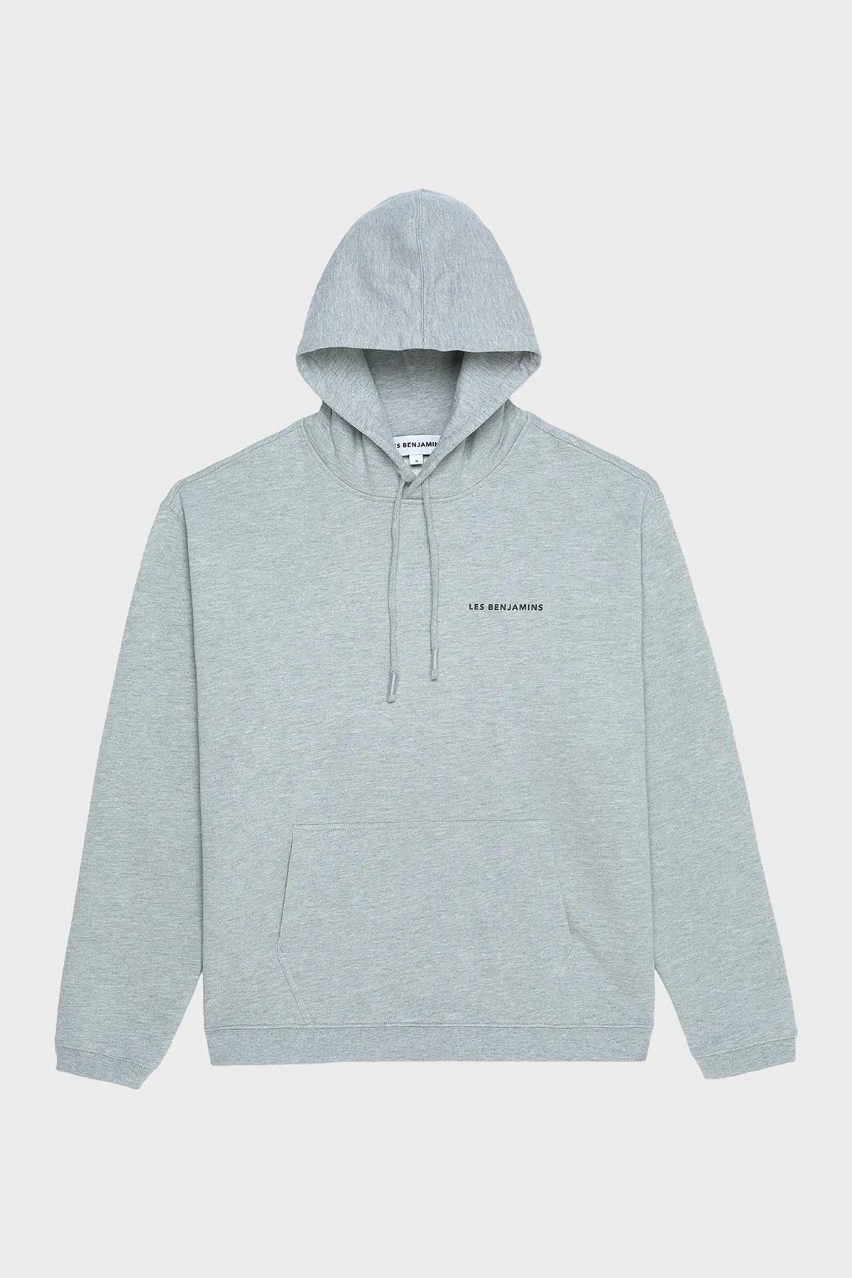 Les Benjamins Pamuklu Logolu Regular Fit Kapüşonlu Erkek Sweat LBNOOSCORMUHD-308 AÇIK GRİ - 6