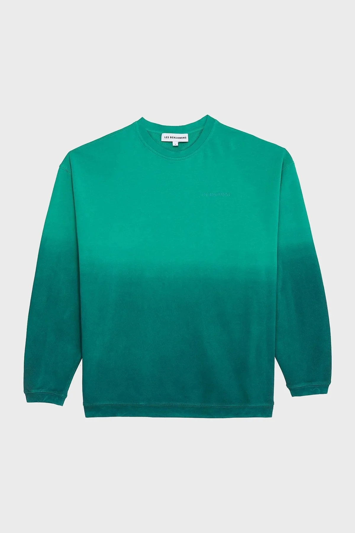 Les Benjamins Pamuklu Oversize Bisiklet Yaka Erkek Sweat LB24FWESSMUSW-304 YEŞİL - 6