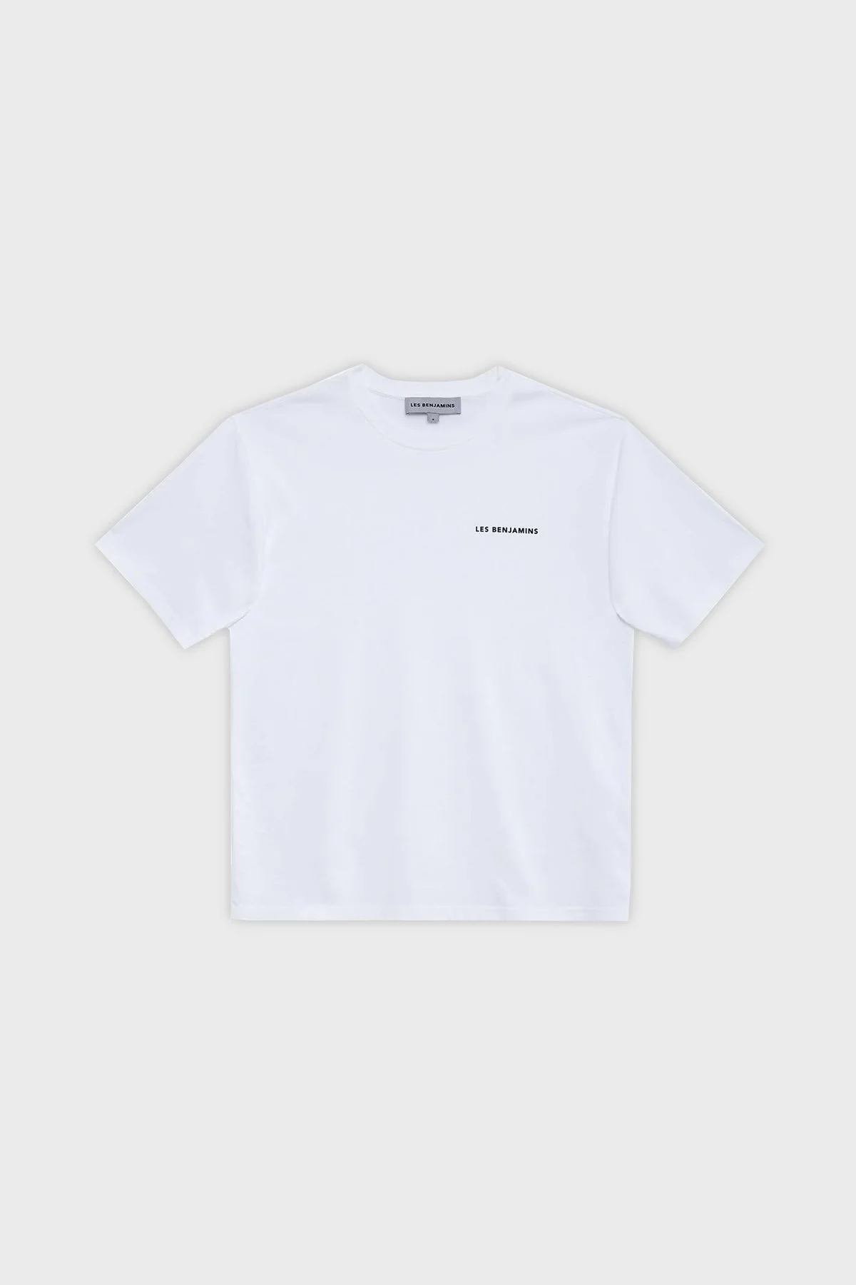 Les Benjamins Pamuklu Oversize Bisiklet Yaka Erkek T Shirt LB23FWCLAMUTS-403 BEYAZ - 7