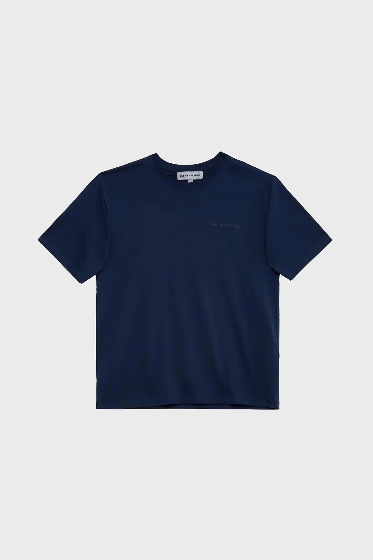 Les Benjamins Pamuklu Oversize Bisiklet Yaka Erkek T Shirt LB23FWCLAMUTS-406 LACİVERT - 6