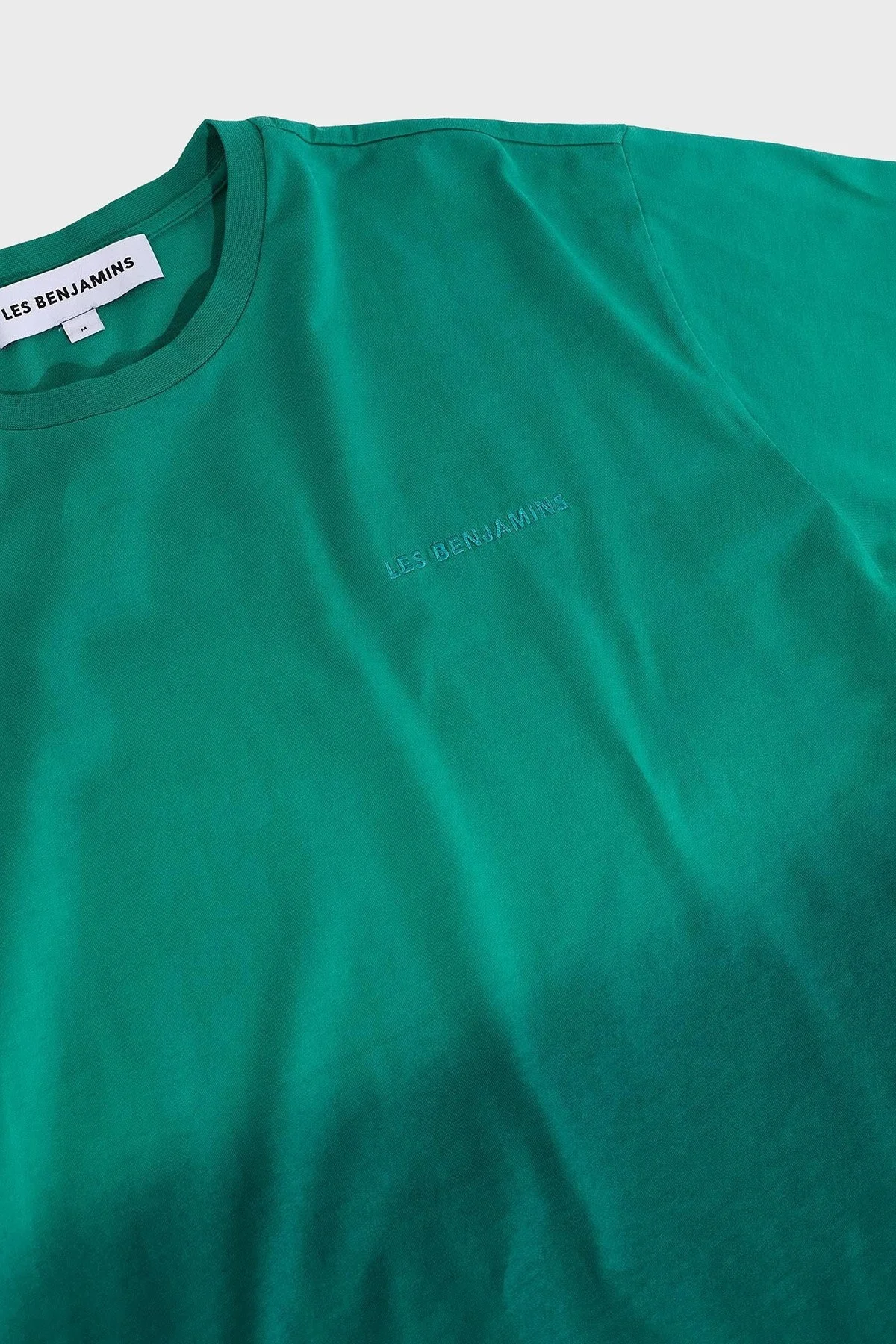 Les Benjamins Pamuklu Oversize Bisiklet Yaka Erkek T Shirt LB24FWESSMUTS-304 YEŞİL - 18