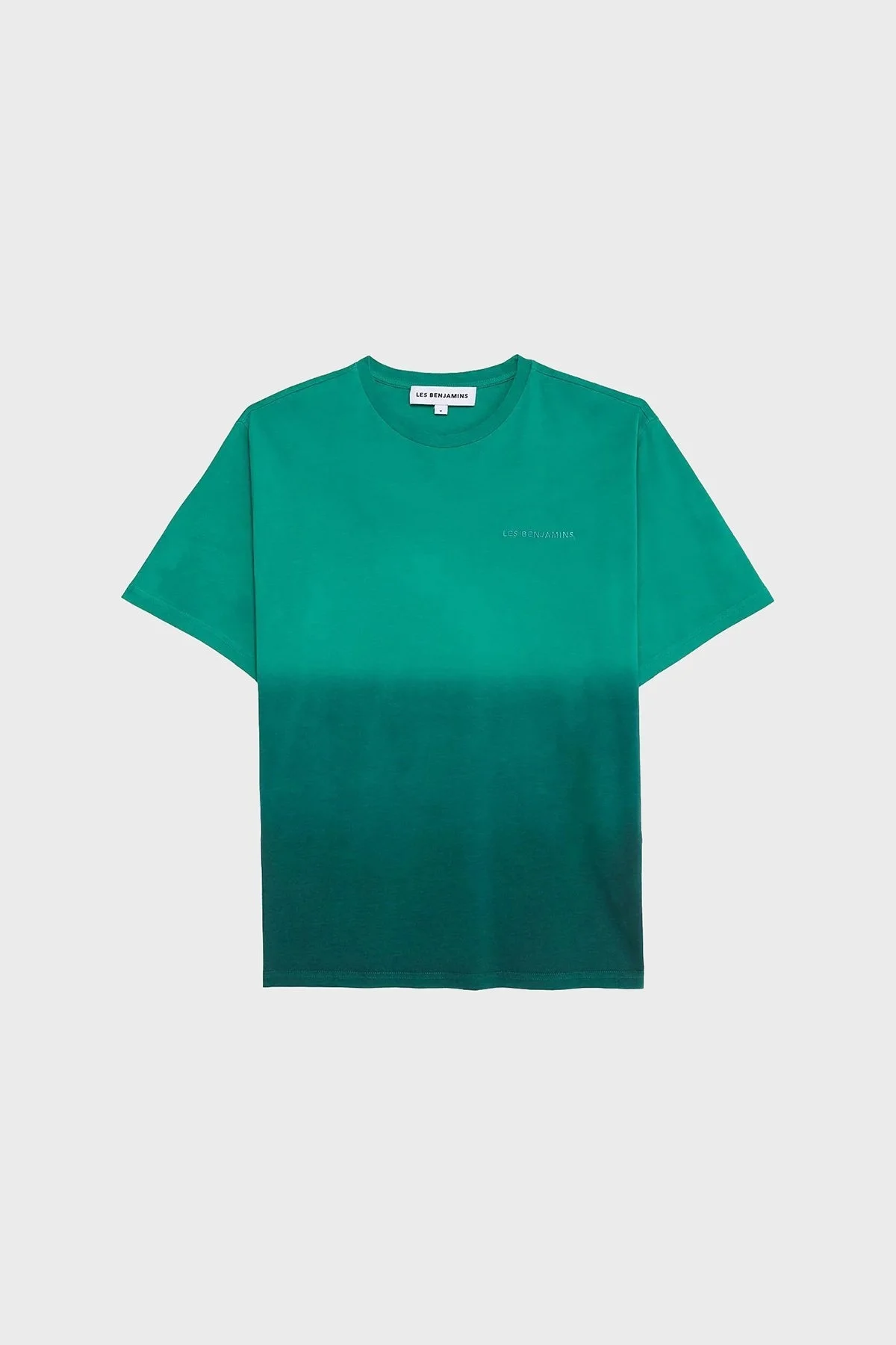 Les Benjamins Pamuklu Oversize Bisiklet Yaka Erkek T Shirt LB24FWESSMUTS-304 YEŞİL - 21