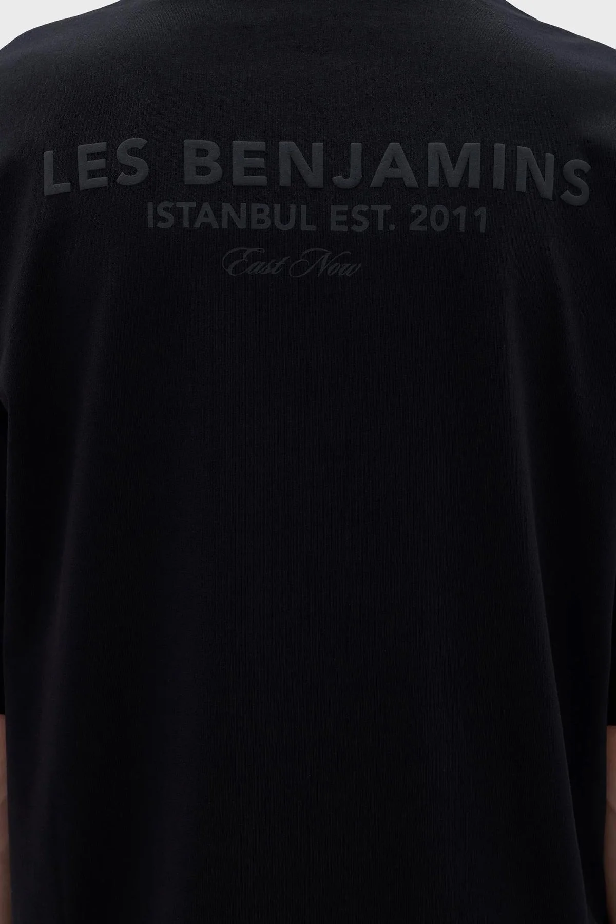 Les Benjamins Pamuklu Oversize Erkek T Shirt LB23FWCLAMUTS-408 SİYAH - 5