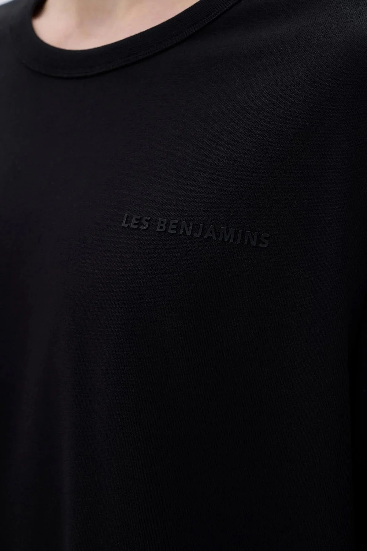 Les Benjamins Pamuklu Oversize Erkek T Shirt LB23FWCLAMUTS-408 SİYAH - 6