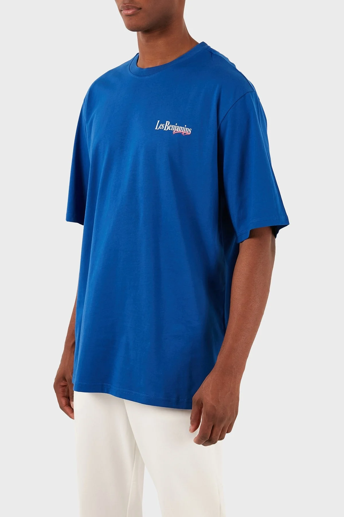 Les Benjamins Pamuklu Oversize Fit Bisiklet Yaka Erkek T Shirt LB24SSKISMUTS-027 SAKS - 5