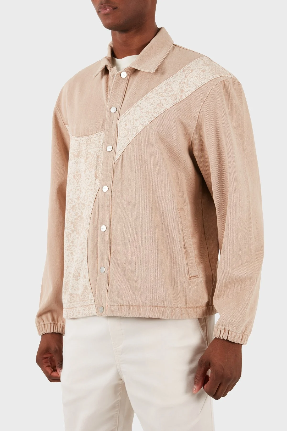 Les Benjamins Pamuklu Oversize Fit Erkek Ceket LB24SSKISMUJC-003 BEJ - 4