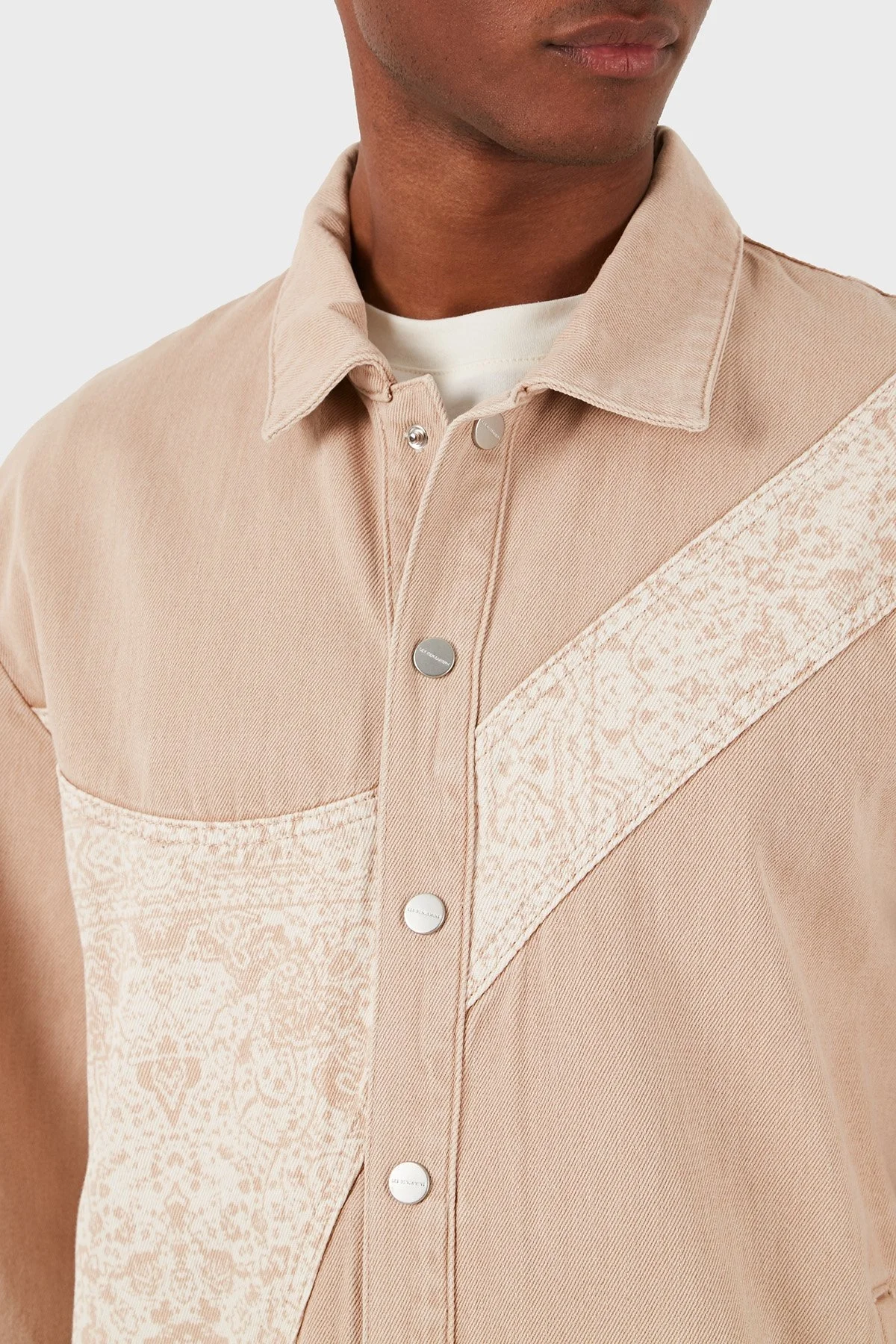 Les Benjamins Pamuklu Oversize Fit Erkek Ceket LB24SSKISMUJC-003 BEJ - 7