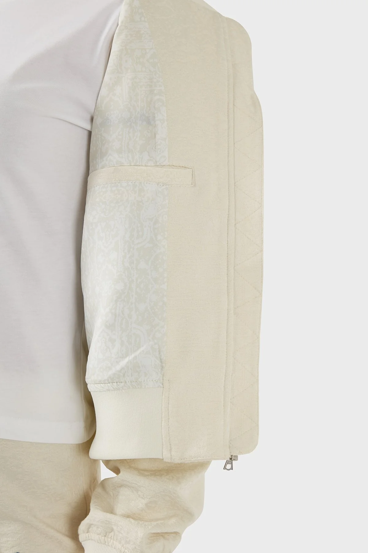 Les Benjamins Pamuklu Oversize Fit Kolej Yaka Sırt Baskılı Bomber Bayan Ceket LB25SSUNLFUBJ-001 EKRU - 13