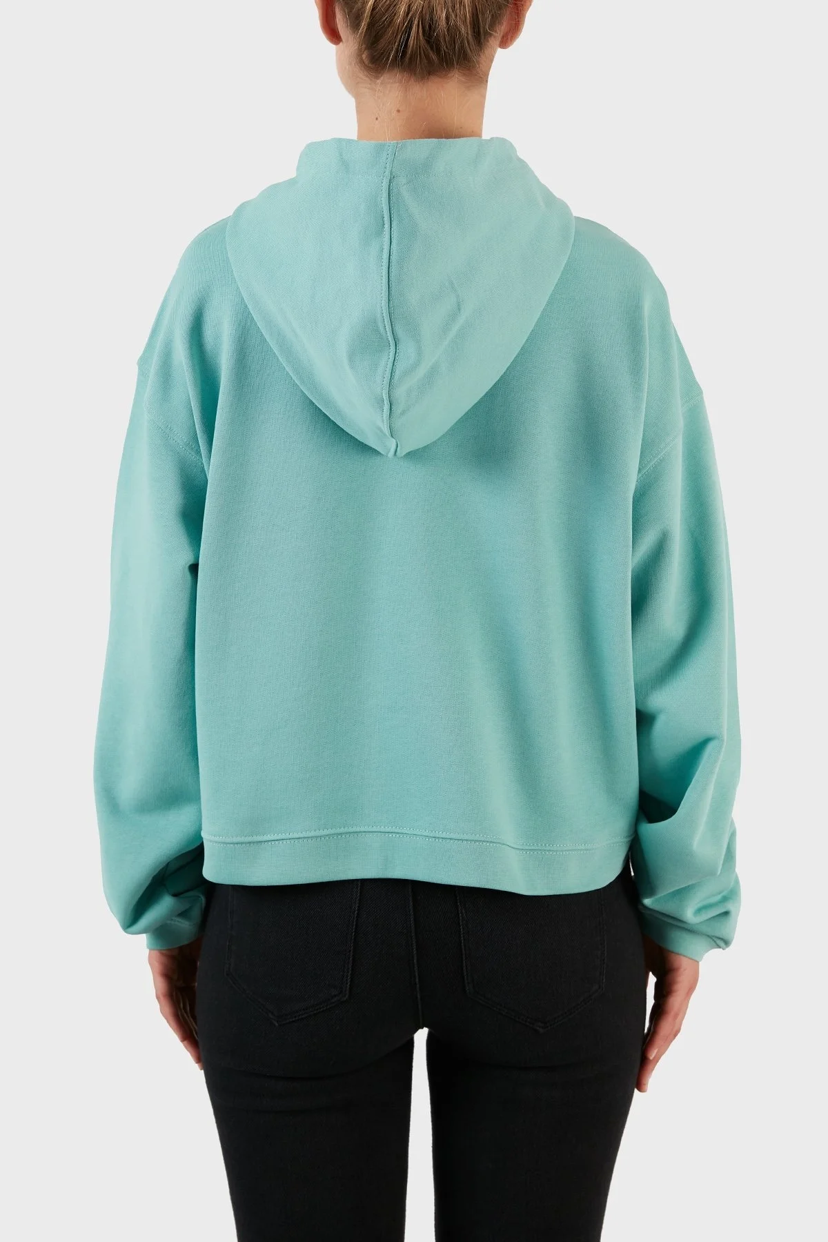 Les Benjamins Pamuklu Oversize Kapüşonlu Bayan Sweat LB22FWGASFUOH-003 MİNT - 5