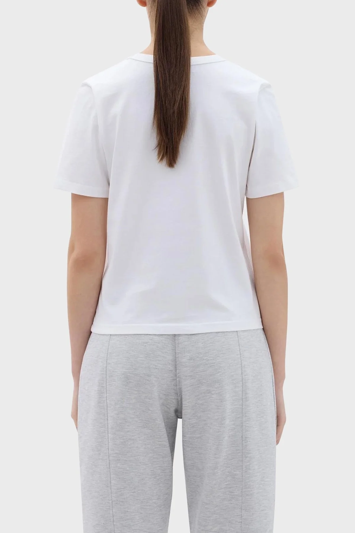 Les Benjamins Pamuklu Regular Fit Bayan T Shirt LB23FWCLAFUTS-402 BEYAZ - 3