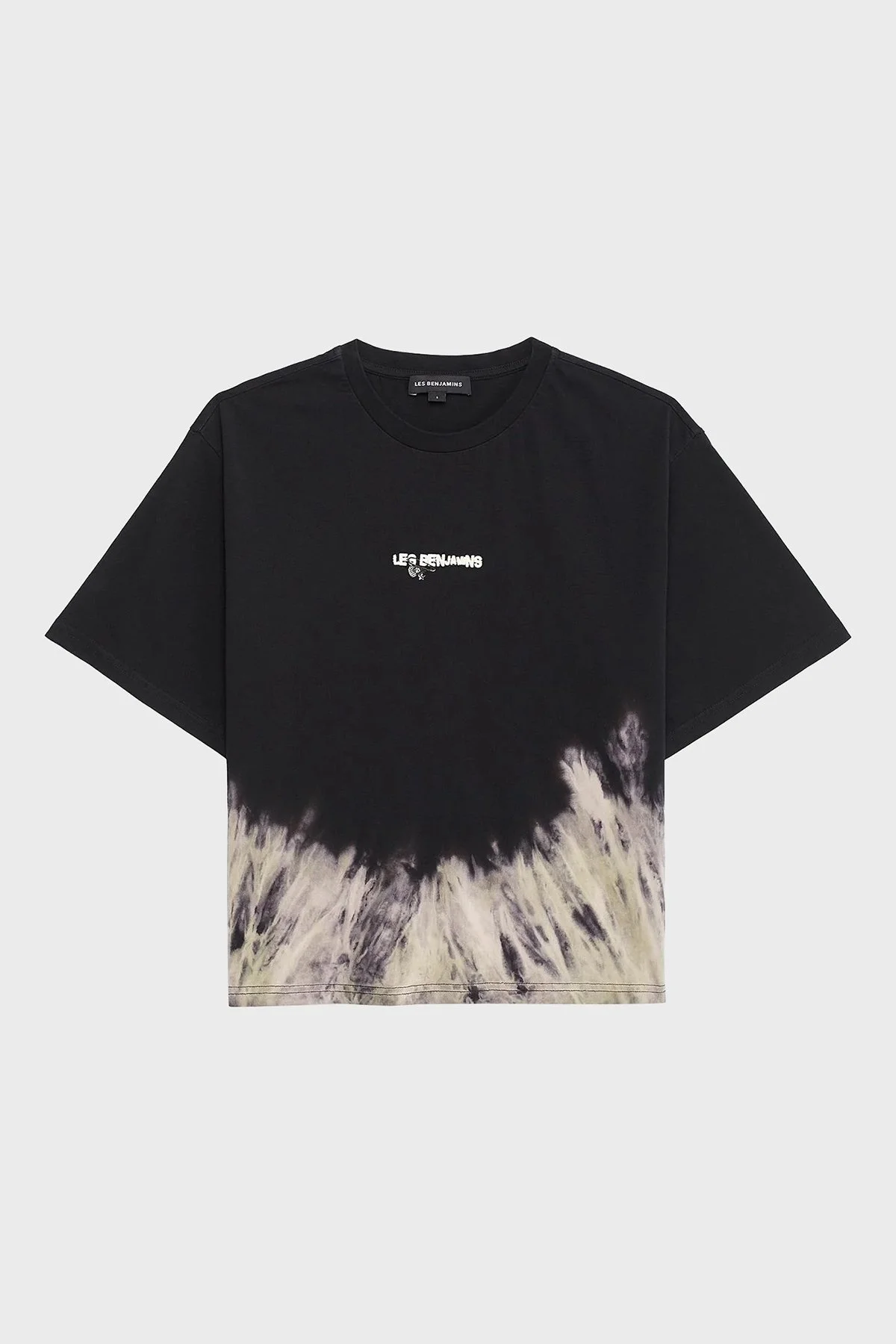 Les Benjamins Pamuklu Regular Fit Bisiklet Yaka Batik Bayan T Shirt LB24FWEAPFUTS-011 SİYAH - 2