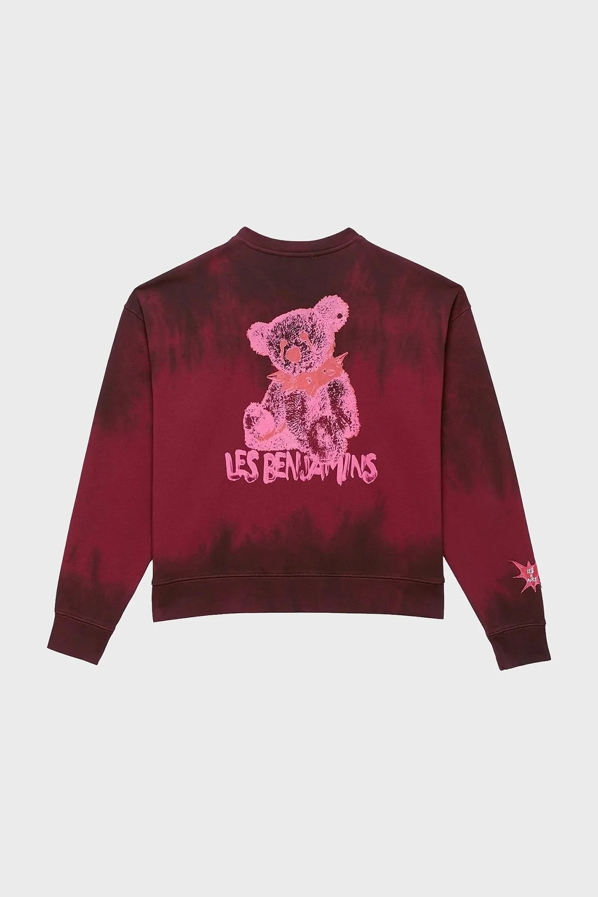 Les Benjamins Pamuklu Regular Fit Bisiklet Yaka Bayan Sweat LB24FWEAPFUSW-008 BORDO - 5