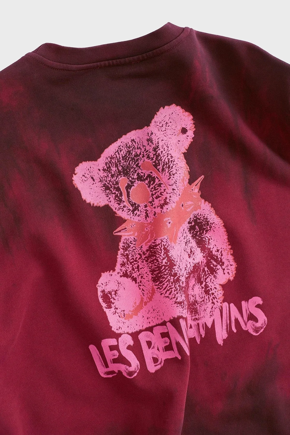 Les Benjamins Pamuklu Regular Fit Bisiklet Yaka Bayan Sweat LB24FWEAPFUSW-008 BORDO - 6