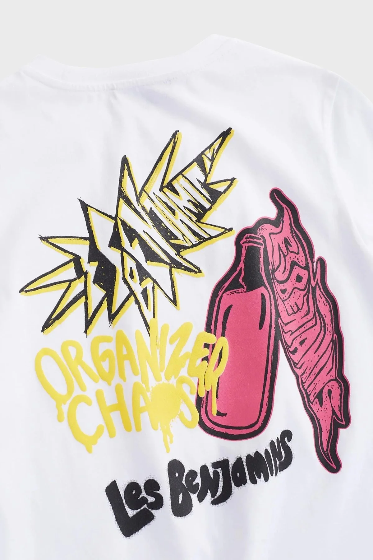 Les Benjamins Pamuklu Regular Fit Bisiklet Yaka Bayan T Shirt LB24FWEAPFUTS-013 BEYAZ - 6