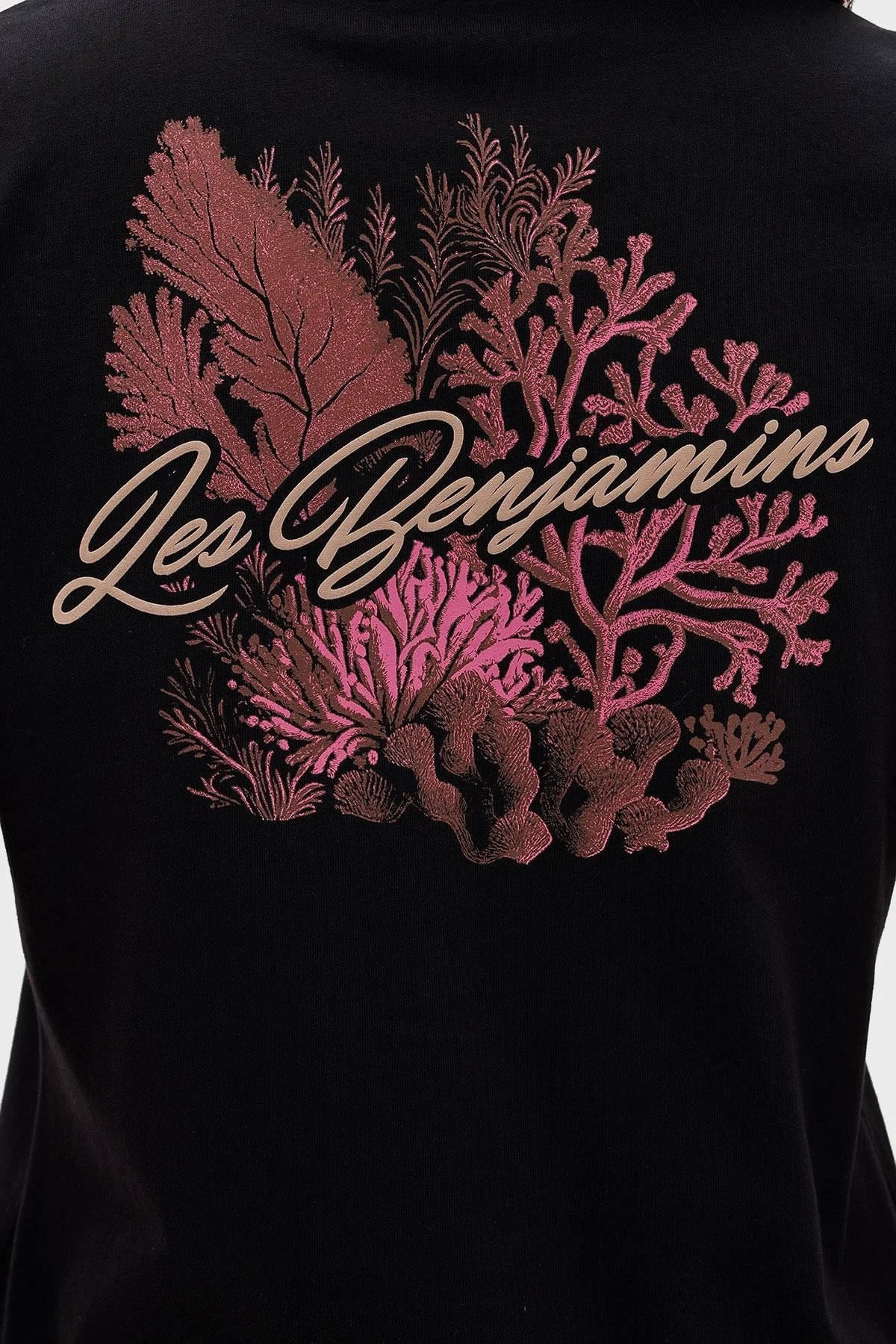 Les Benjamins Pamuklu Regular Fit Bisiklet Yaka Bayan T Shirt LB24SSKISFUTS-025 SİYAH - 15