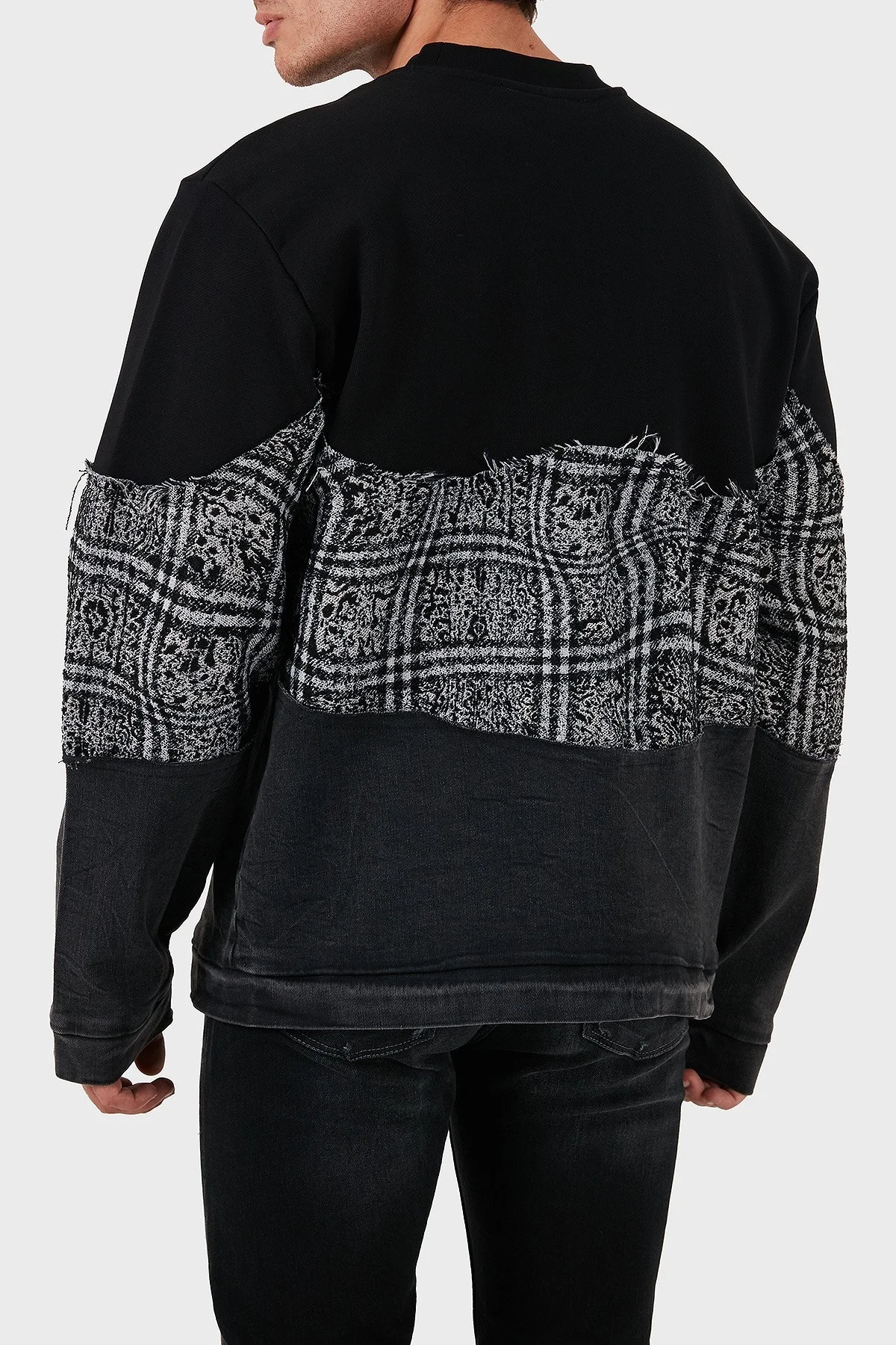 Les Benjamins Pamuklu Regular Fit Bisiklet Yaka Erkek Sweat LB24FWEAPMUSW-010 SİYAH - 3