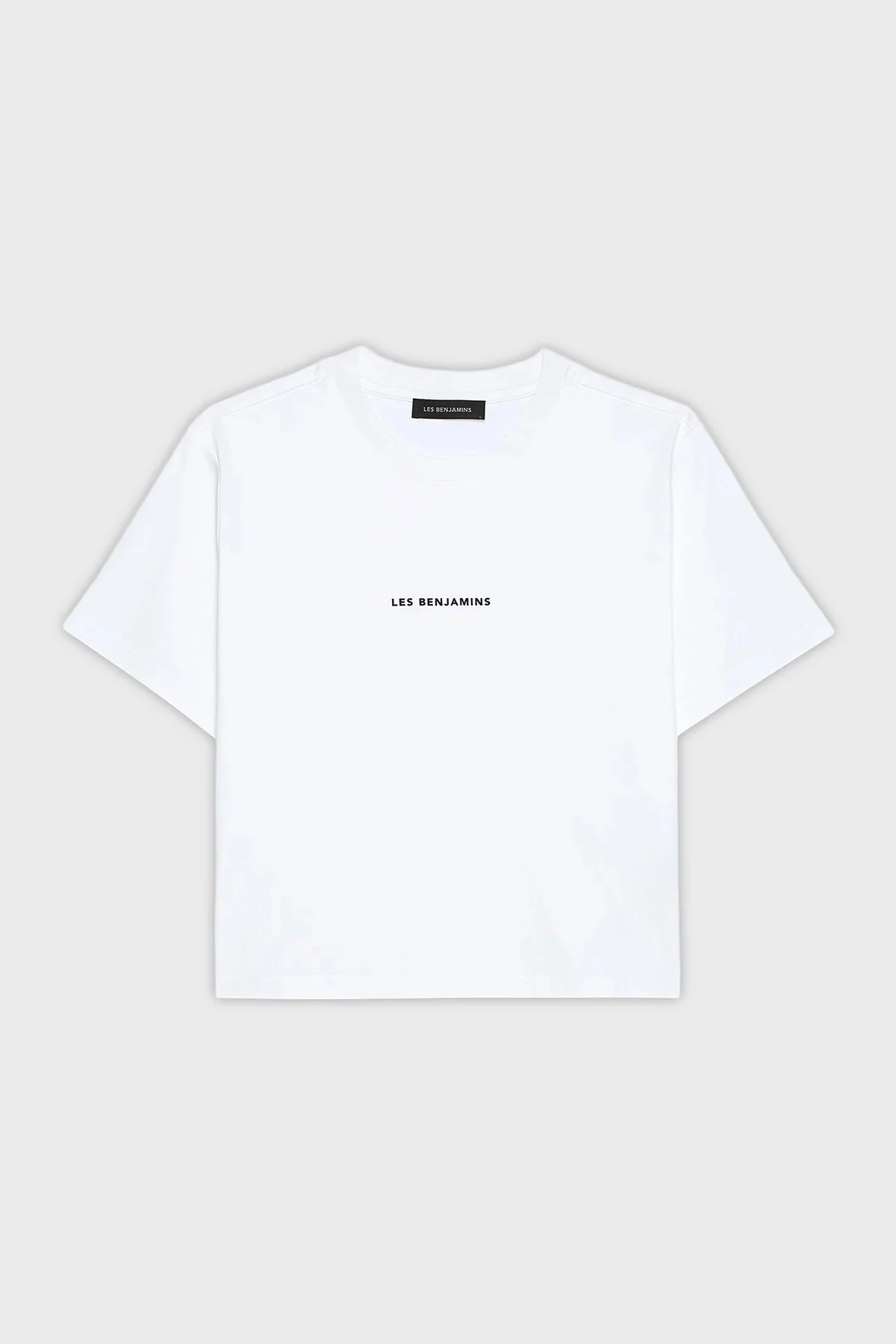 Les Benjamins Pamuklu Regular Fit Bisiklet Yaka Logolu Bayan T Shirt LB25FWCLAFUTS-409 BEYAZ - 7