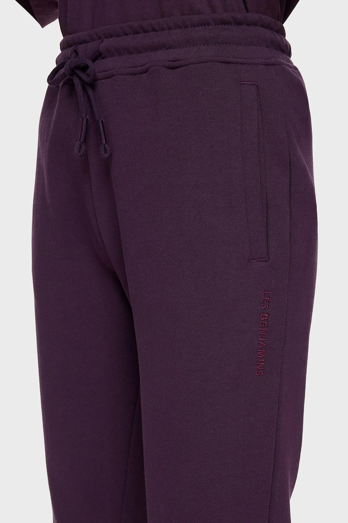 Les Benjamins Pamuklu Regular Fit Cepli Jogger Spor Bayan Pantolon LB24FWESSFUSP-303 MOR - 6