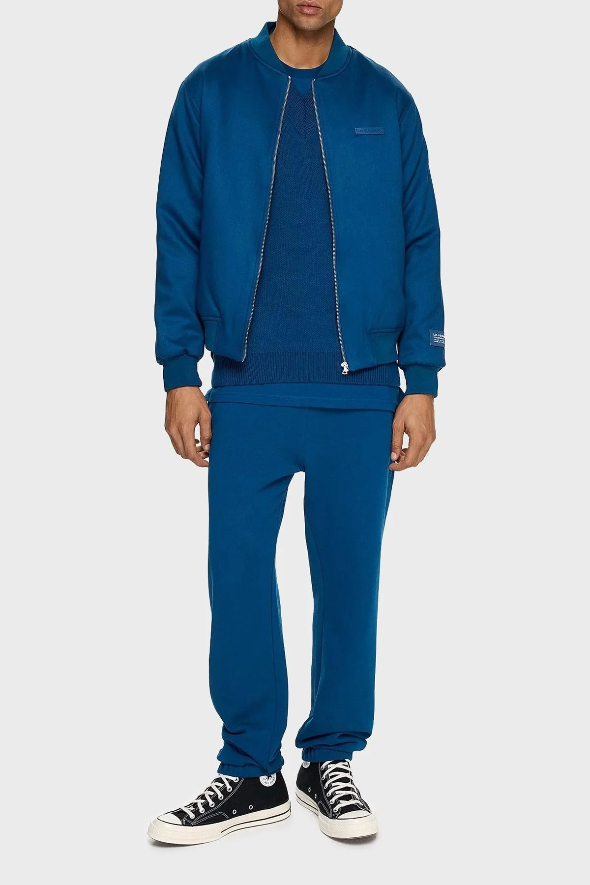 Les Benjamins Pamuklu Regular Fit Cepli Jogger Spor Erkek Pantolon LB24FWESSMUSP-302 PETROL - 3