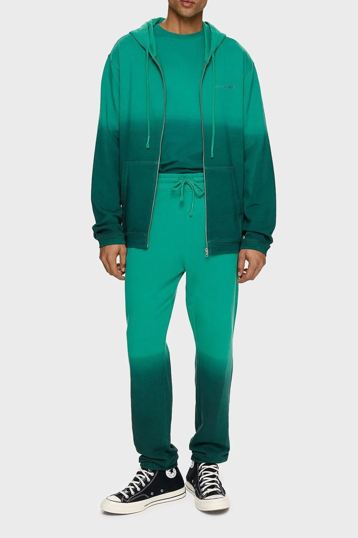 Les Benjamins Pamuklu Regular Fit Cepli Jogger Spor Erkek Pantolon LB24FWESSMUSP-304 YEŞİL - 3