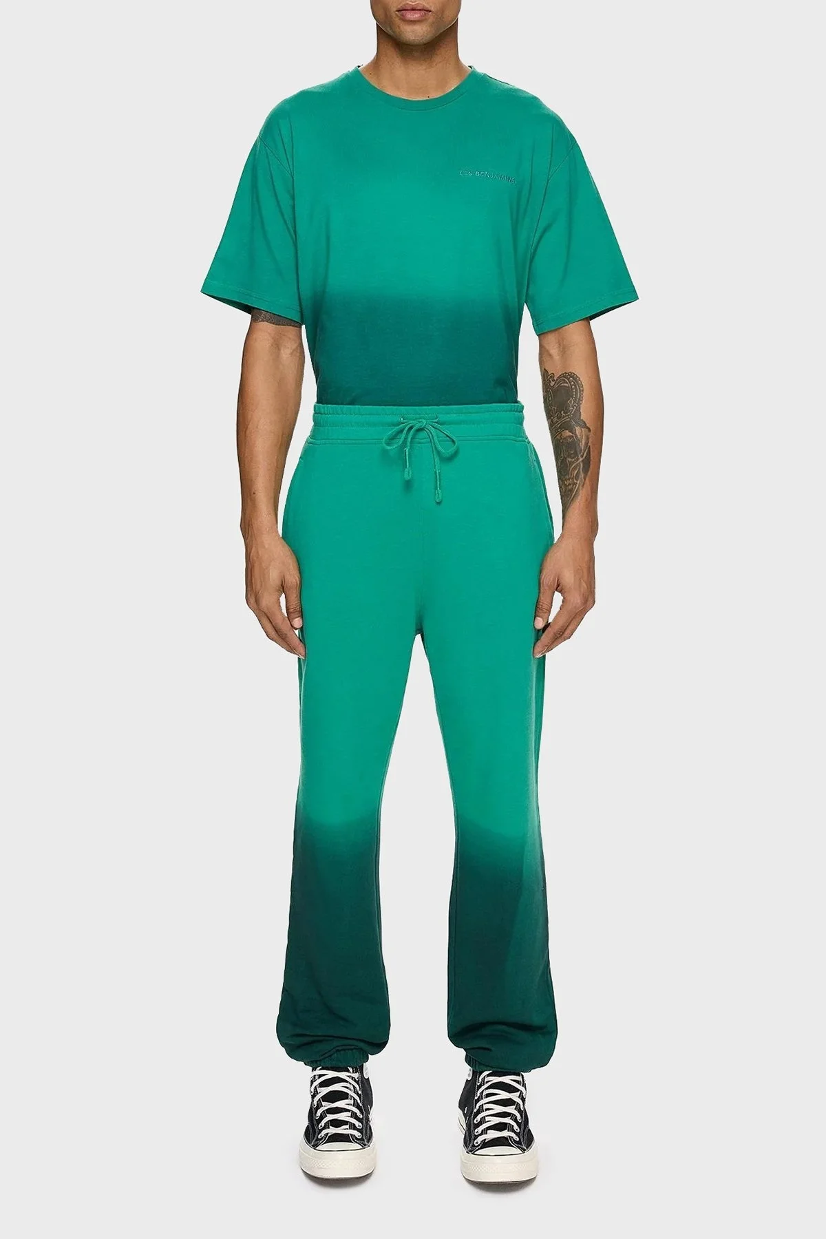 Les Benjamins Pamuklu Regular Fit Cepli Jogger Spor Erkek Pantolon LB24FWESSMUSP-304 YEŞİL - 4