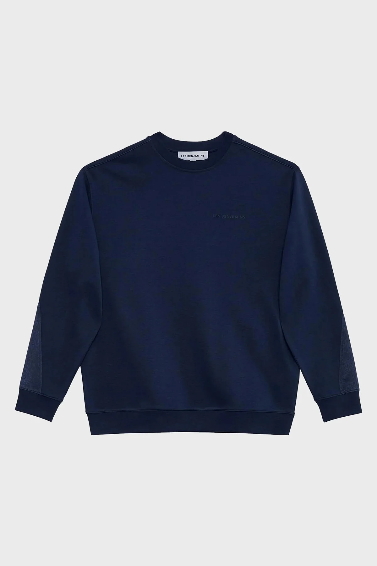 Les Benjamins Pamuklu Regular Fit Erkek Sweat LB23FWCLAMUSW-401 LACİVERT - 4