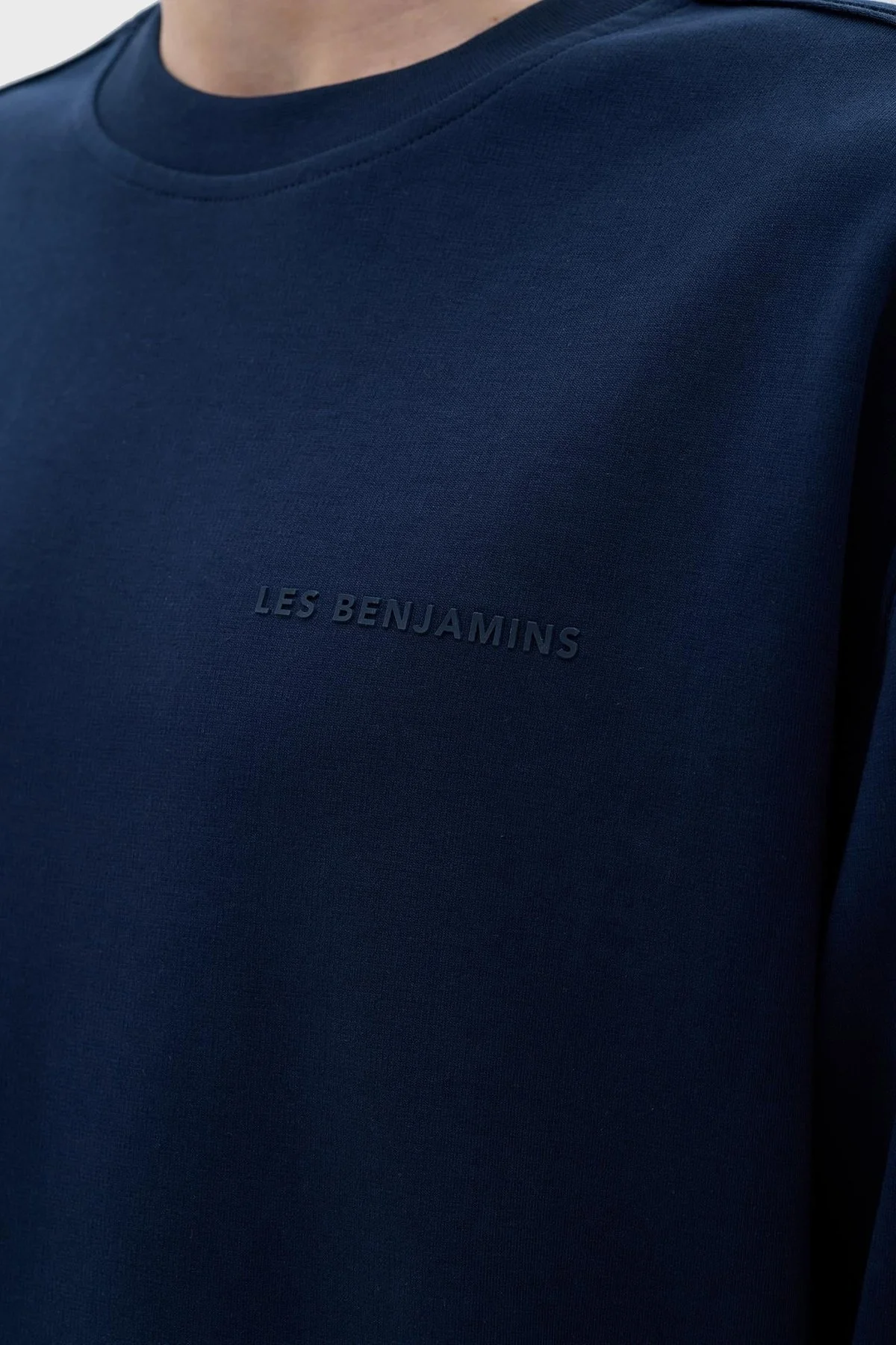 Les Benjamins Pamuklu Regular Fit Erkek Sweat LB23FWCLAMUSW-401 LACİVERT - 7