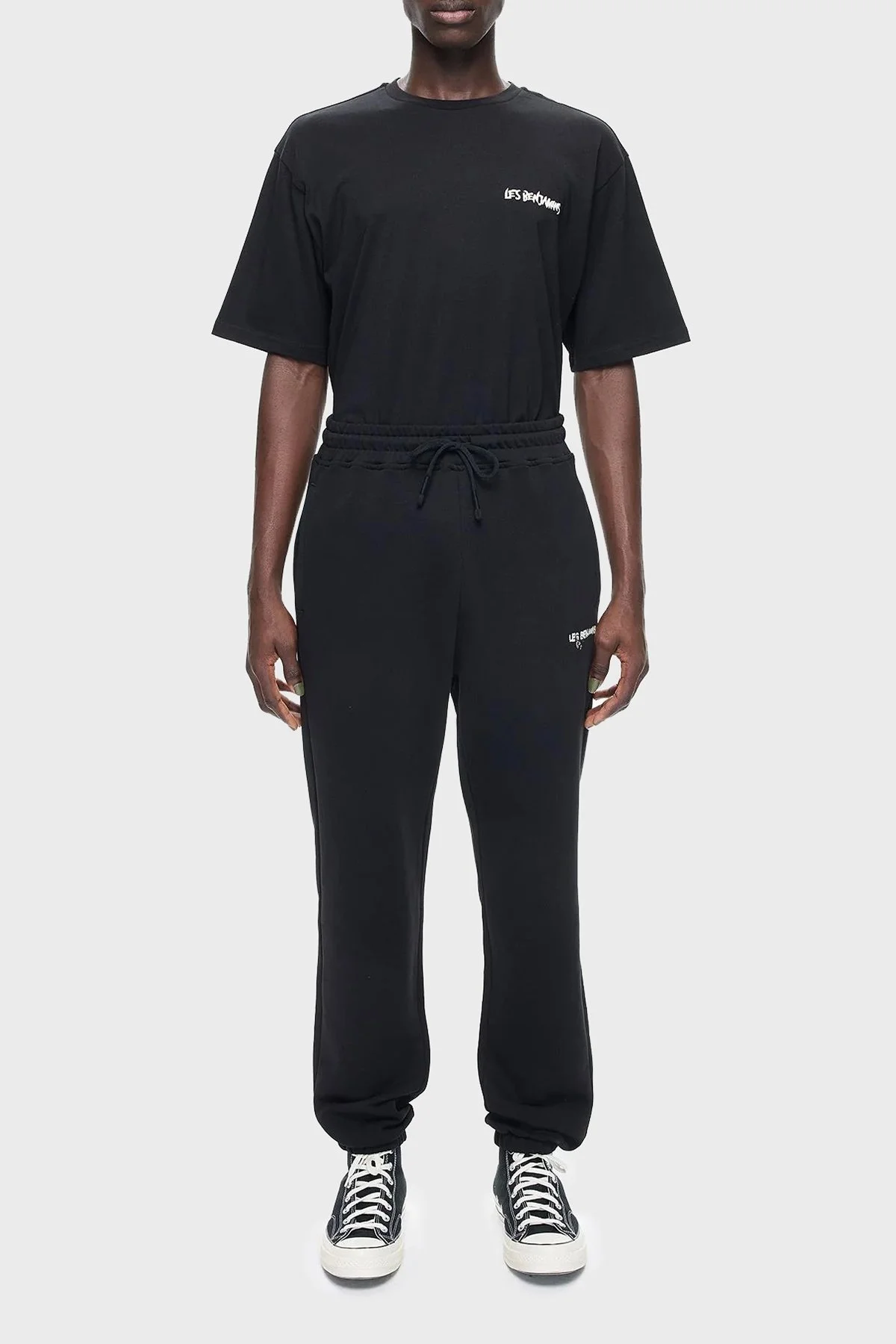 Les Benjamins Pamuklu Regular Fit Jogger Spor Erkek Pantolon LB24FWEAPMUSP-001 SİYAH - 3
