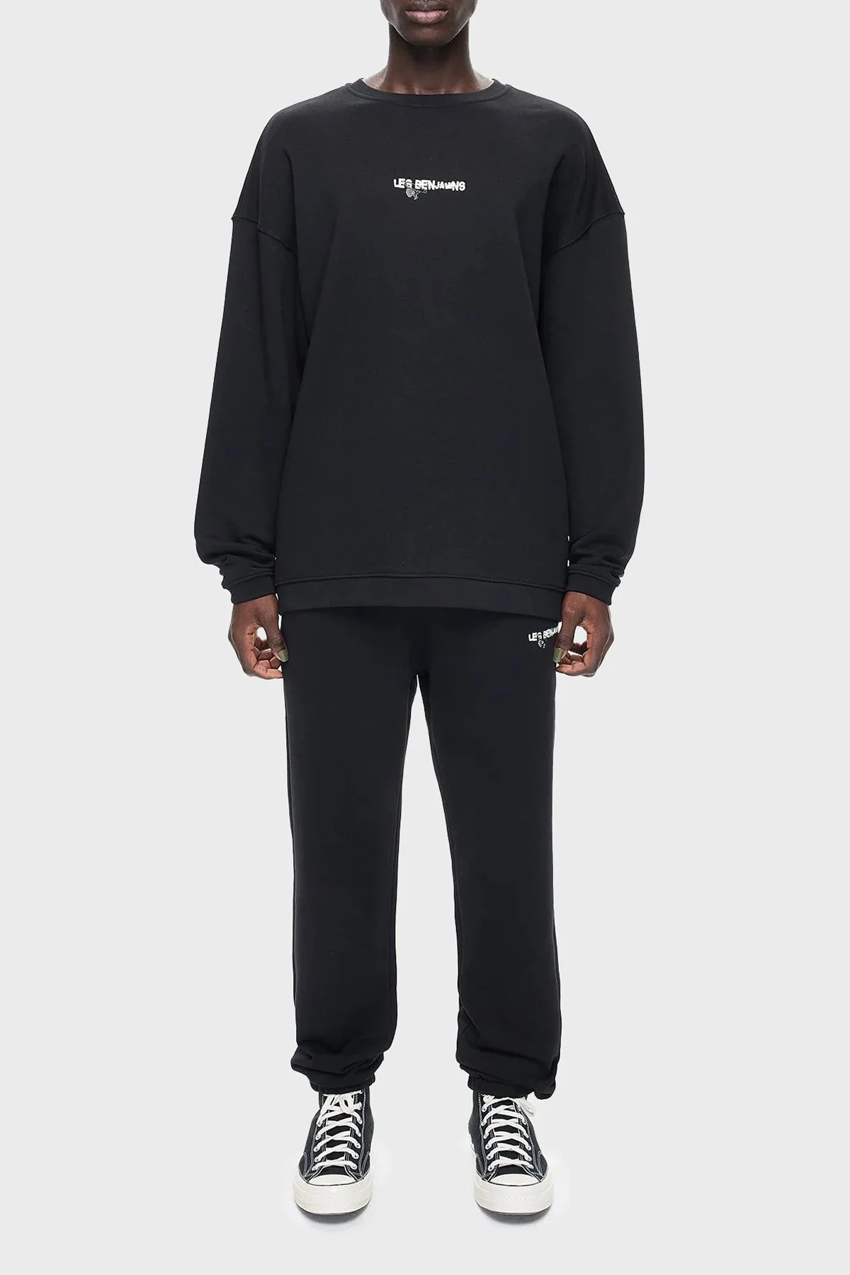 Les Benjamins Pamuklu Regular Fit Jogger Spor Erkek Pantolon LB24FWEAPMUSP-001 SİYAH - 6