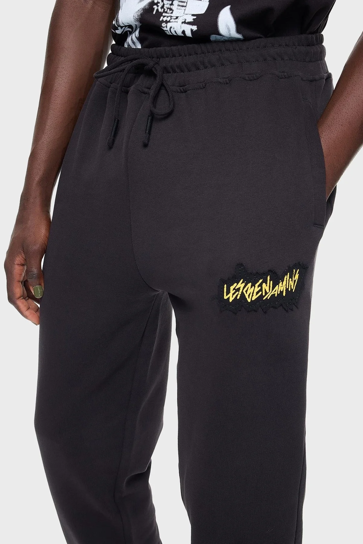 Les Benjamins Pamuklu Regular Fit Jogger Spor Erkek Pantolon LB24FWEAPMUSP-008 SİYAH - 1