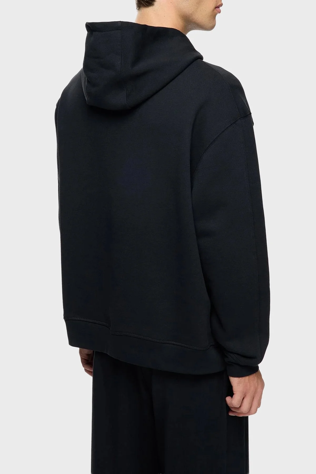 Les Benjamins Pamuklu Regular Fit Kapüşonlu Erkek Sweat LB25FWCLAMUHD-401 SİYAH - 3