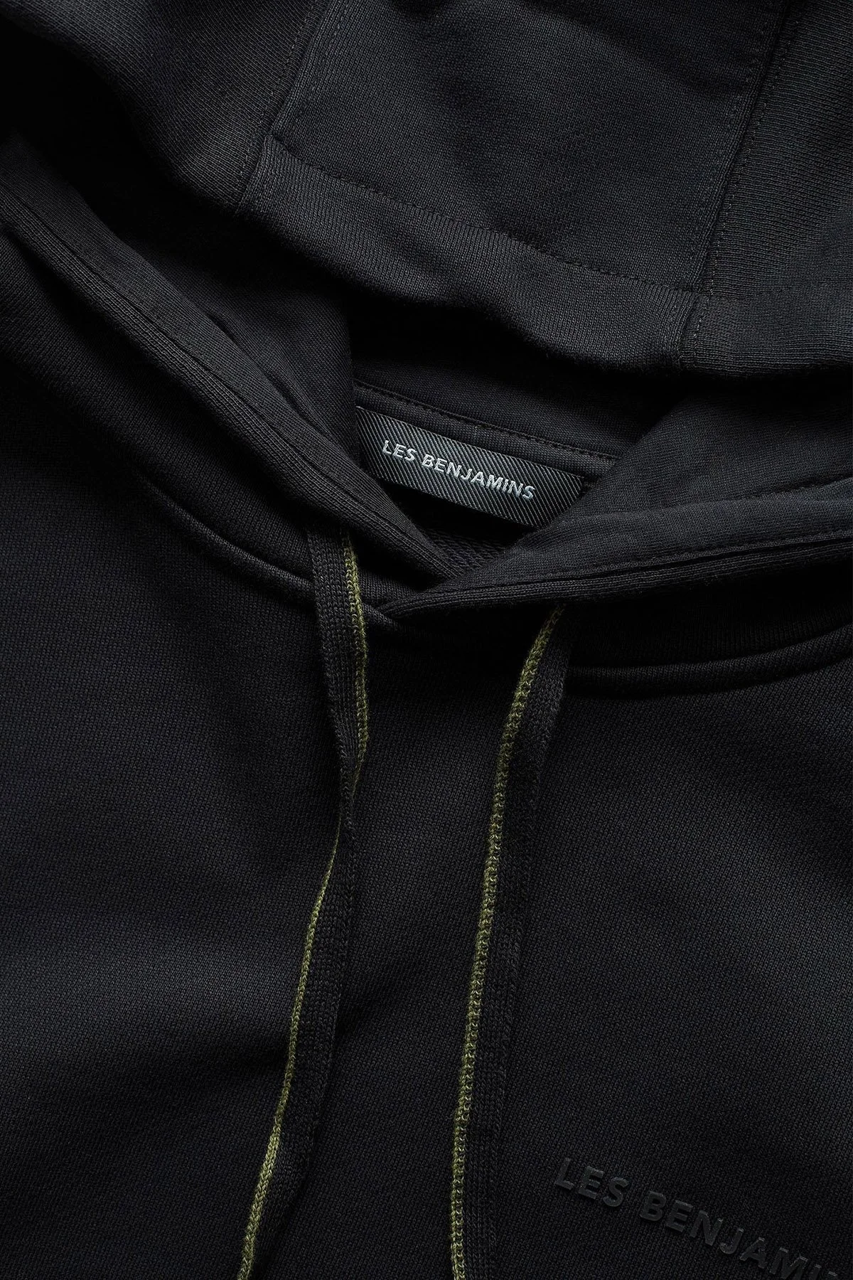 Les Benjamins Pamuklu Regular Fit Kapüşonlu Erkek Sweat LB25FWCLAMUHD-401 SİYAH - 4