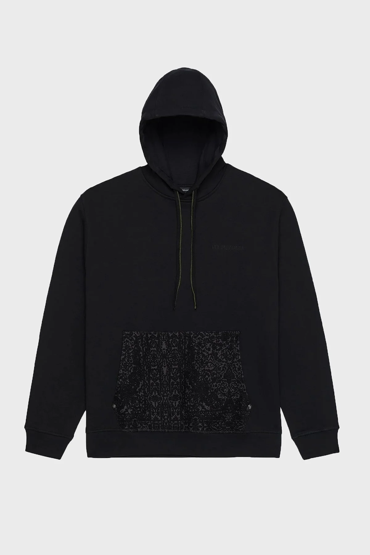 Les Benjamins Pamuklu Regular Fit Kapüşonlu Erkek Sweat LB25FWCLAMUHD-401 SİYAH - 7