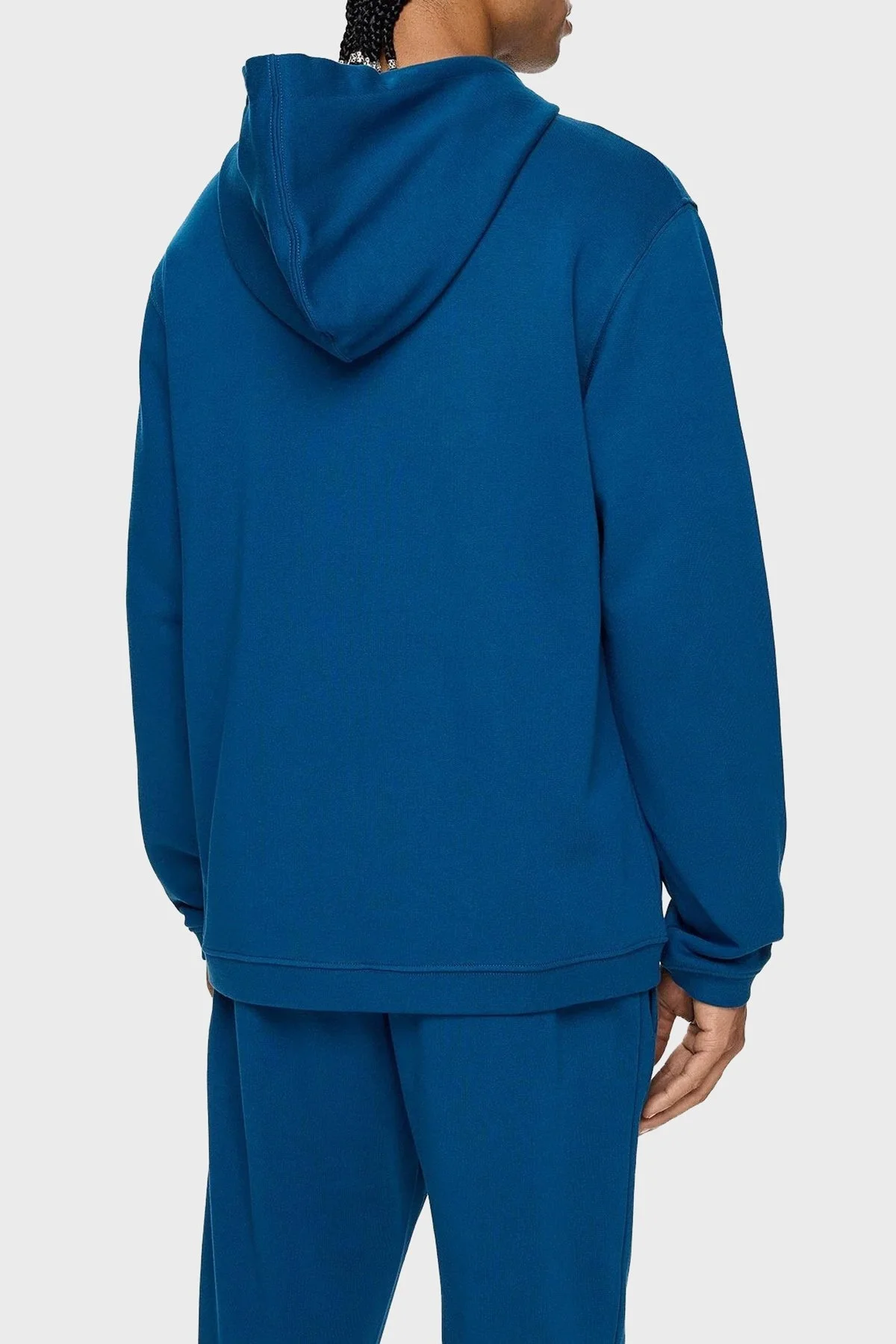 Les Benjamins Pamuklu Regular Fit Kapüşonlu Fermuarlı Erkek Sweat LB24FWESSMUZH-302 PETROL - 3