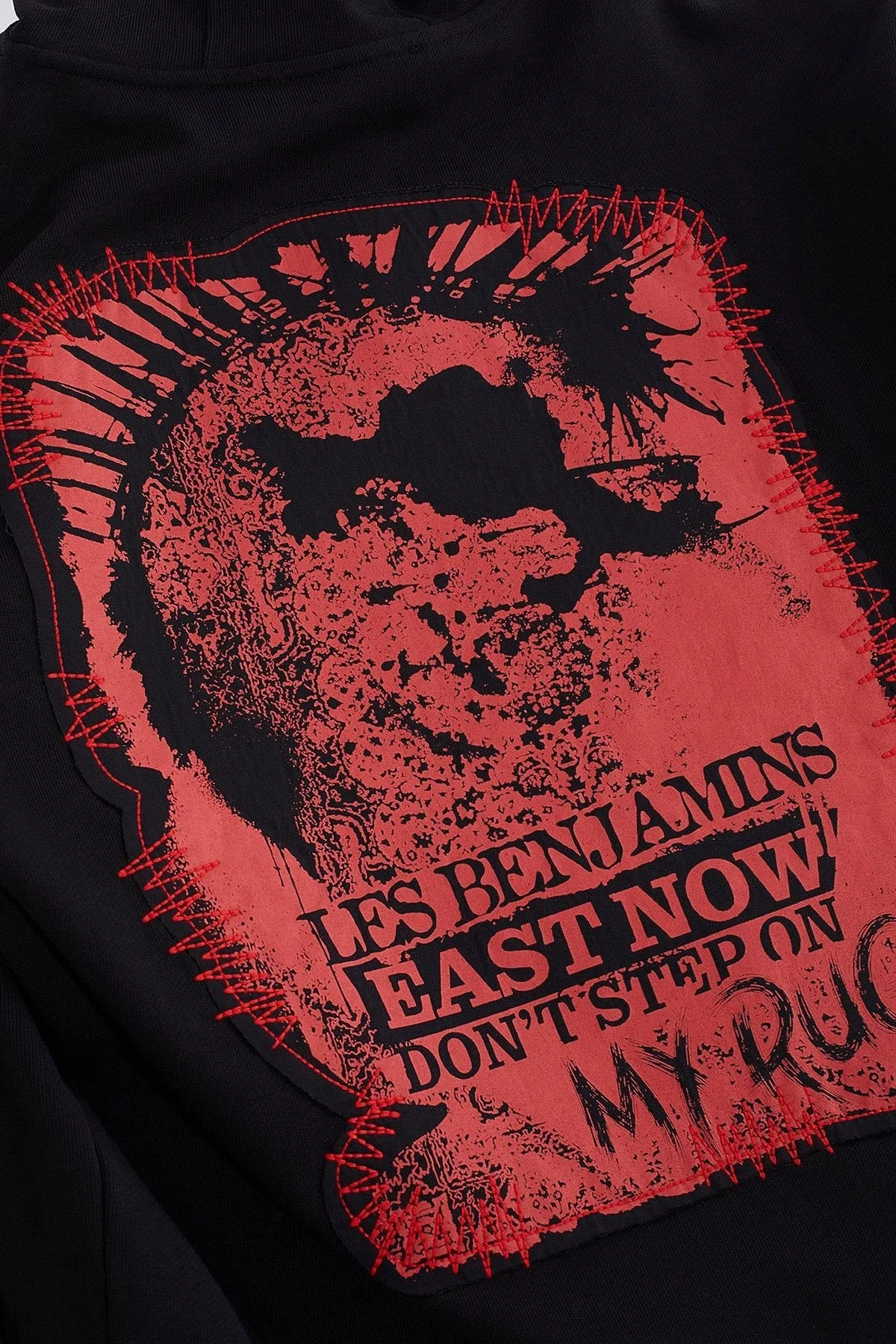 Les Benjamins Pamuklu Regular Fit Kapüşonlu Kanguru Cepli Erkek Sweat LB24FWEAPMUHD-001 SİYAH - 5