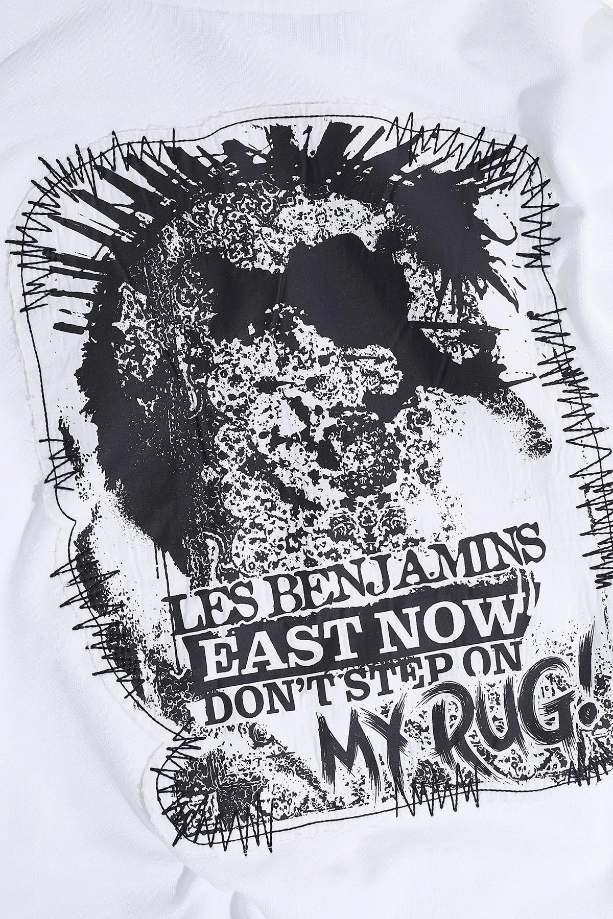 Les Benjamins Pamuklu Regular Fit Kapüşonlu Kanguru Cepli Erkek Sweat LB24FWEAPMUHD-002 BEYAZ - 5