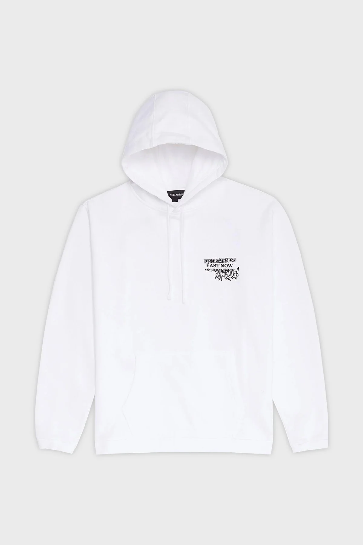 Les Benjamins Pamuklu Regular Fit Kapüşonlu Kanguru Cepli Erkek Sweat LB24FWEAPMUHD-002 BEYAZ - 6