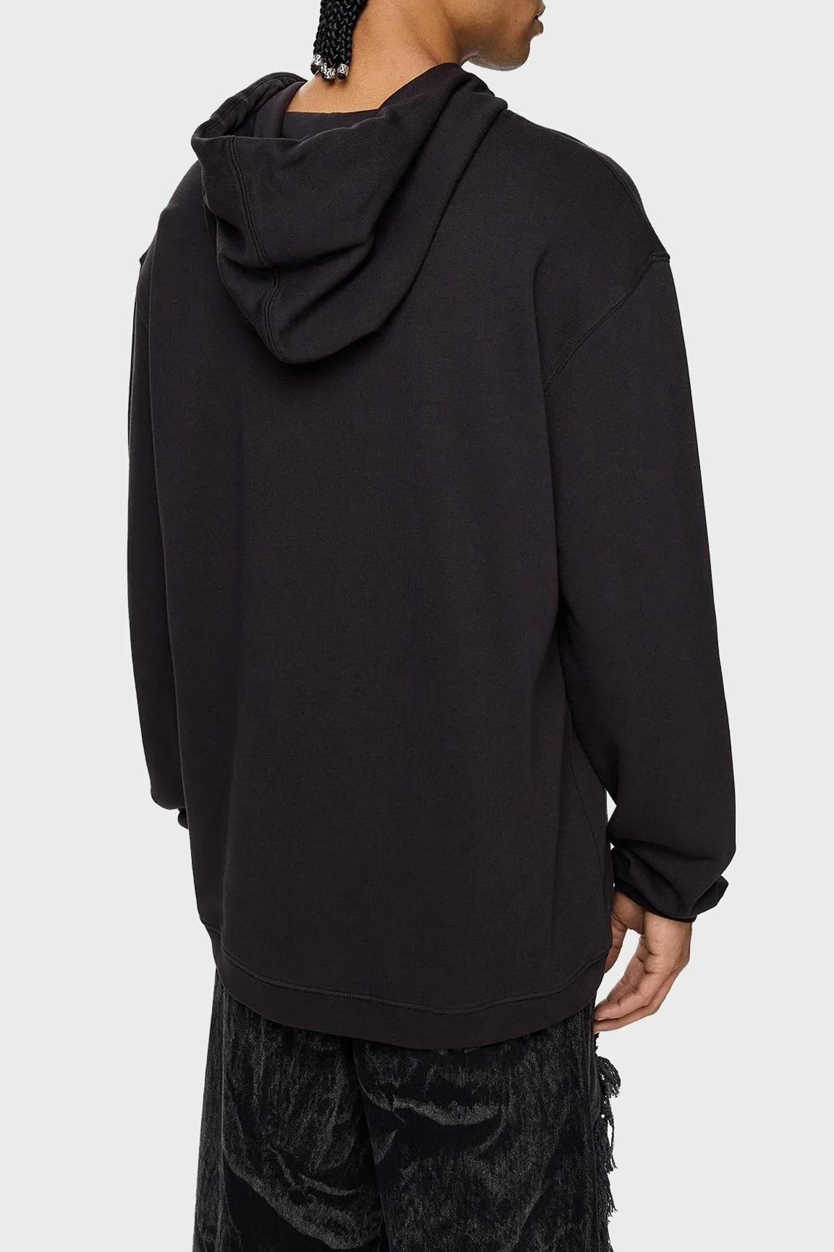 Les Benjamins Pamuklu Regular Fit Kapüşonlu Kanguru Cepli Erkek Sweat LB24FWEAPMUHD-013 SİYAH - 3