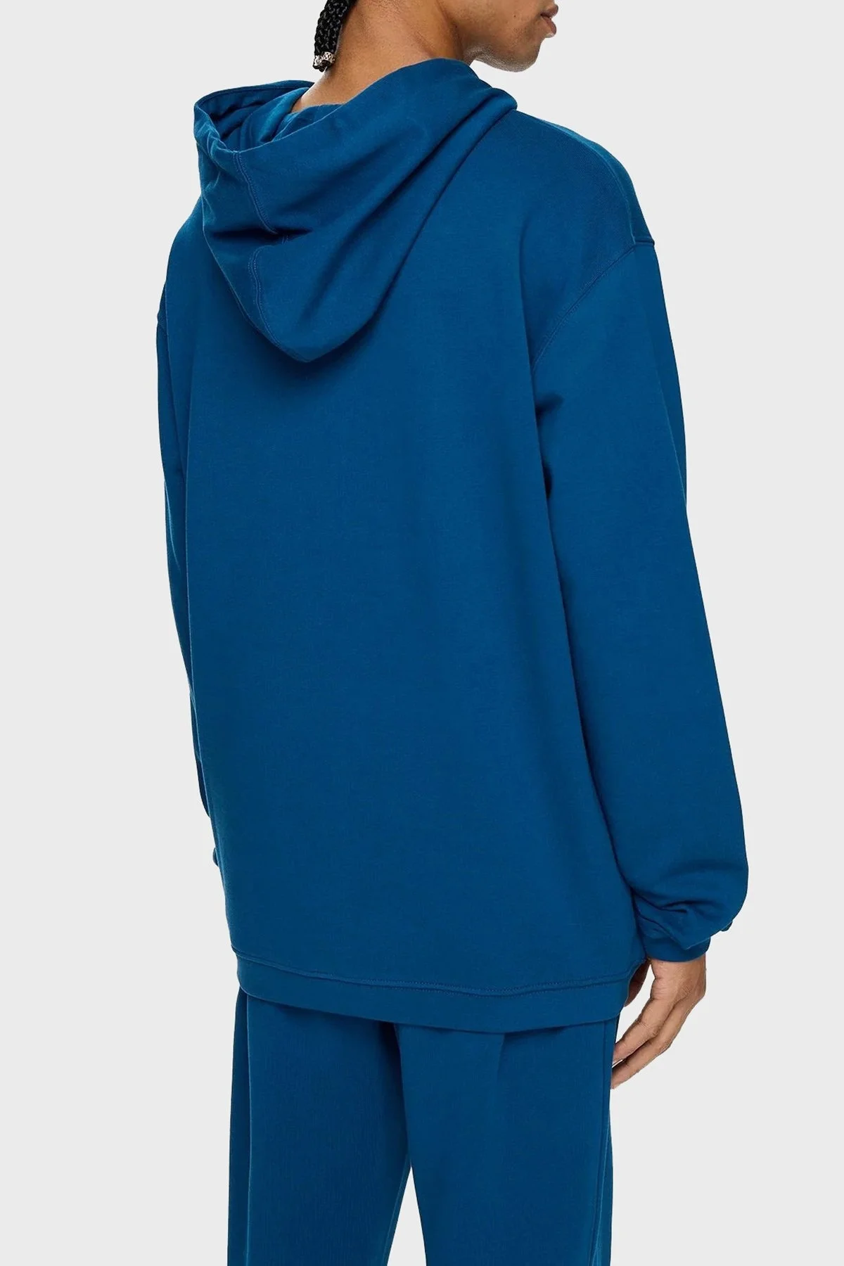 Les Benjamins Pamuklu Regular Fit Kapüşonlu Kanguru Cepli Erkek Sweat LB24FWESSMUHD-302 PETROL - 3