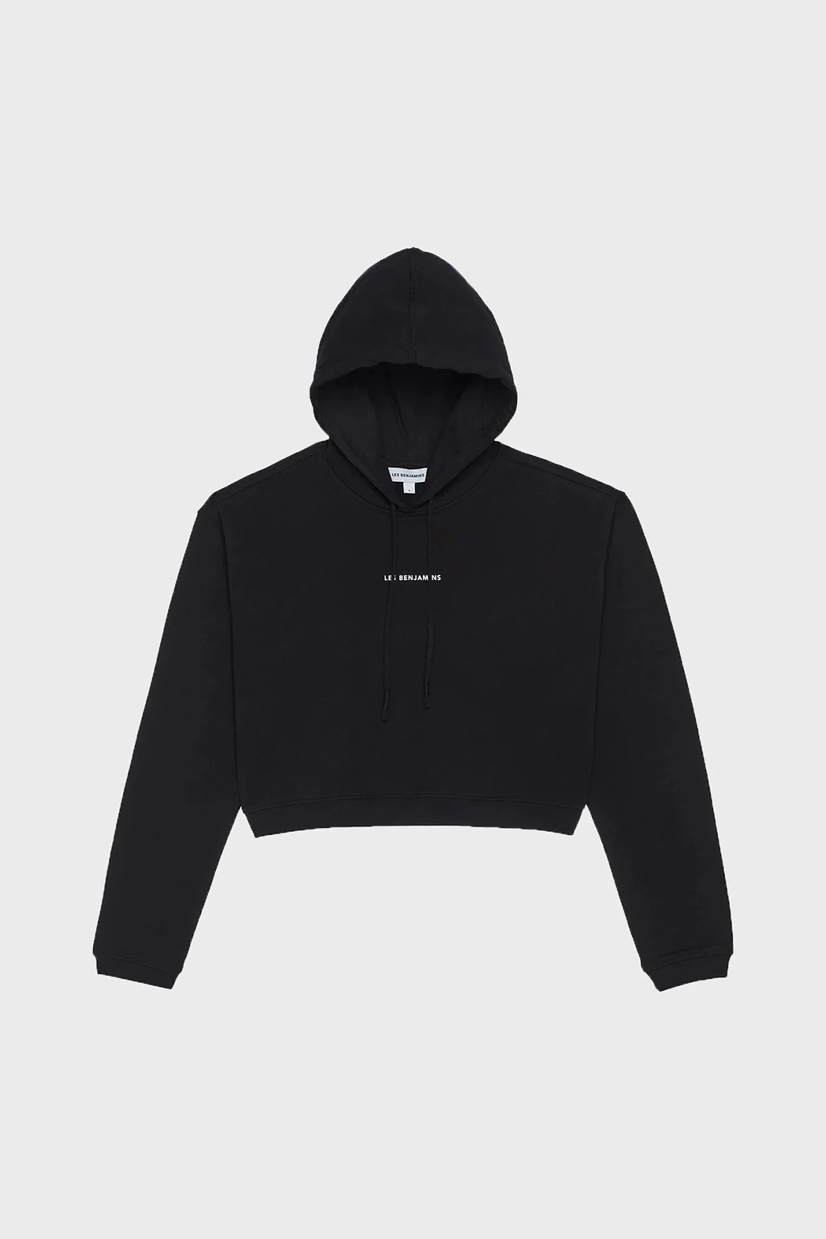 Les Benjamins Pamuklu Regular Fit Kapüşonlu Yaka Logolu Bayan Sweat LBNOOSCORFUHD-307 SİYAH - 6