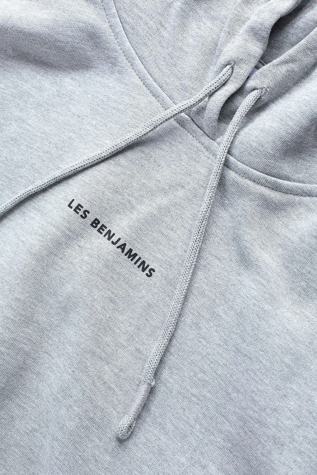 Les Benjamins Pamuklu Regular Fit Kapüşonlu Yaka Logolu Bayan Sweat LBNOOSCORFUHD-308 AÇIK GRİ - 4