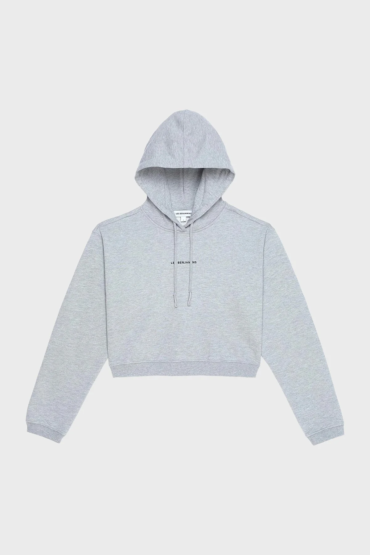 Les Benjamins Pamuklu Regular Fit Kapüşonlu Yaka Logolu Bayan Sweat LBNOOSCORFUHD-308 AÇIK GRİ - 6